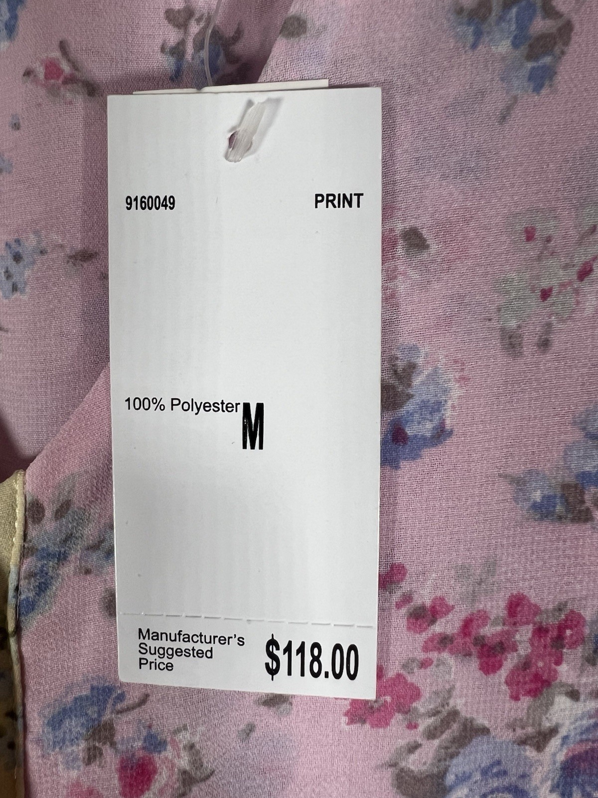 Evie Blue Pink Floral Patchwork Print Midi Dress Button CottageCore Feminine NWT