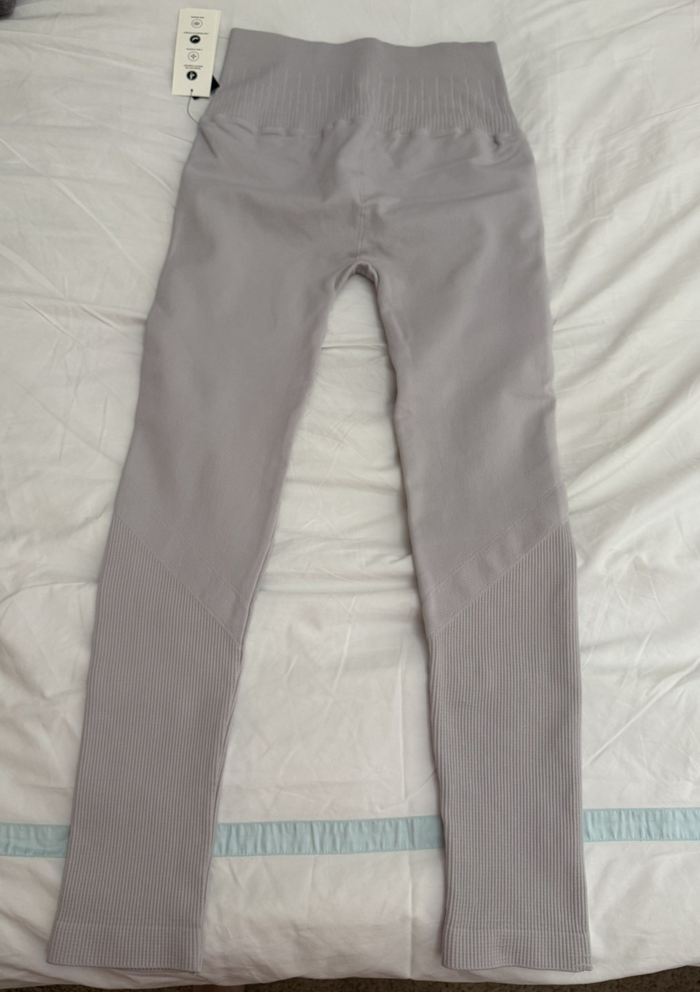 Avocado Los Angeles Ribbed Opaque Legging Seamless Light Lavender NEW WITH TAGS