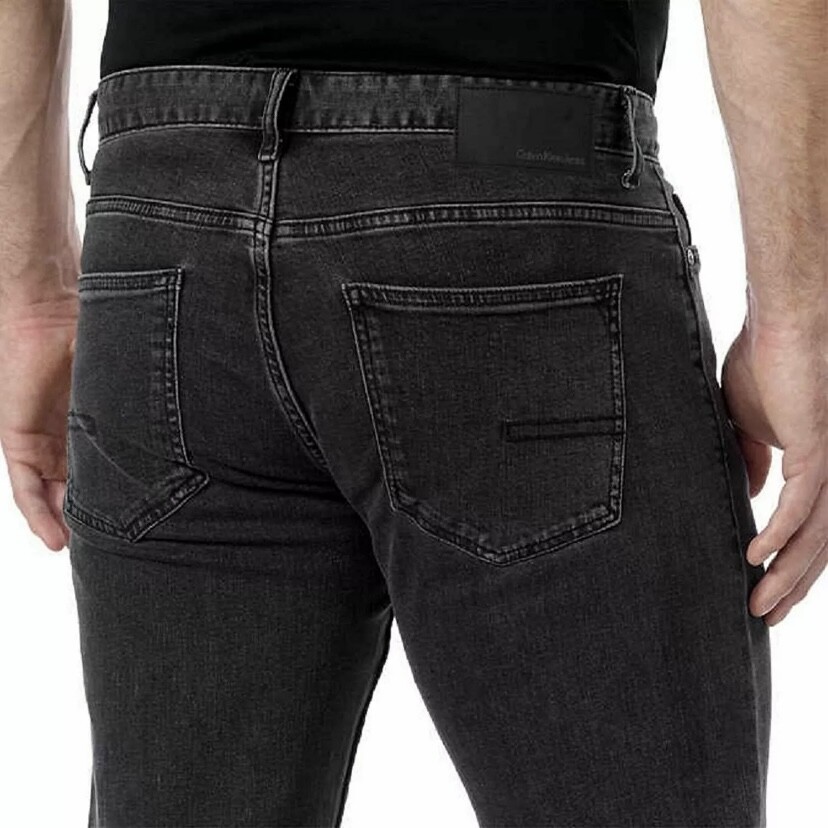 Calvin Klein Men’s Straight Leg Sits Below Waist Jeans Axe Gray 34 36 40 Waist
