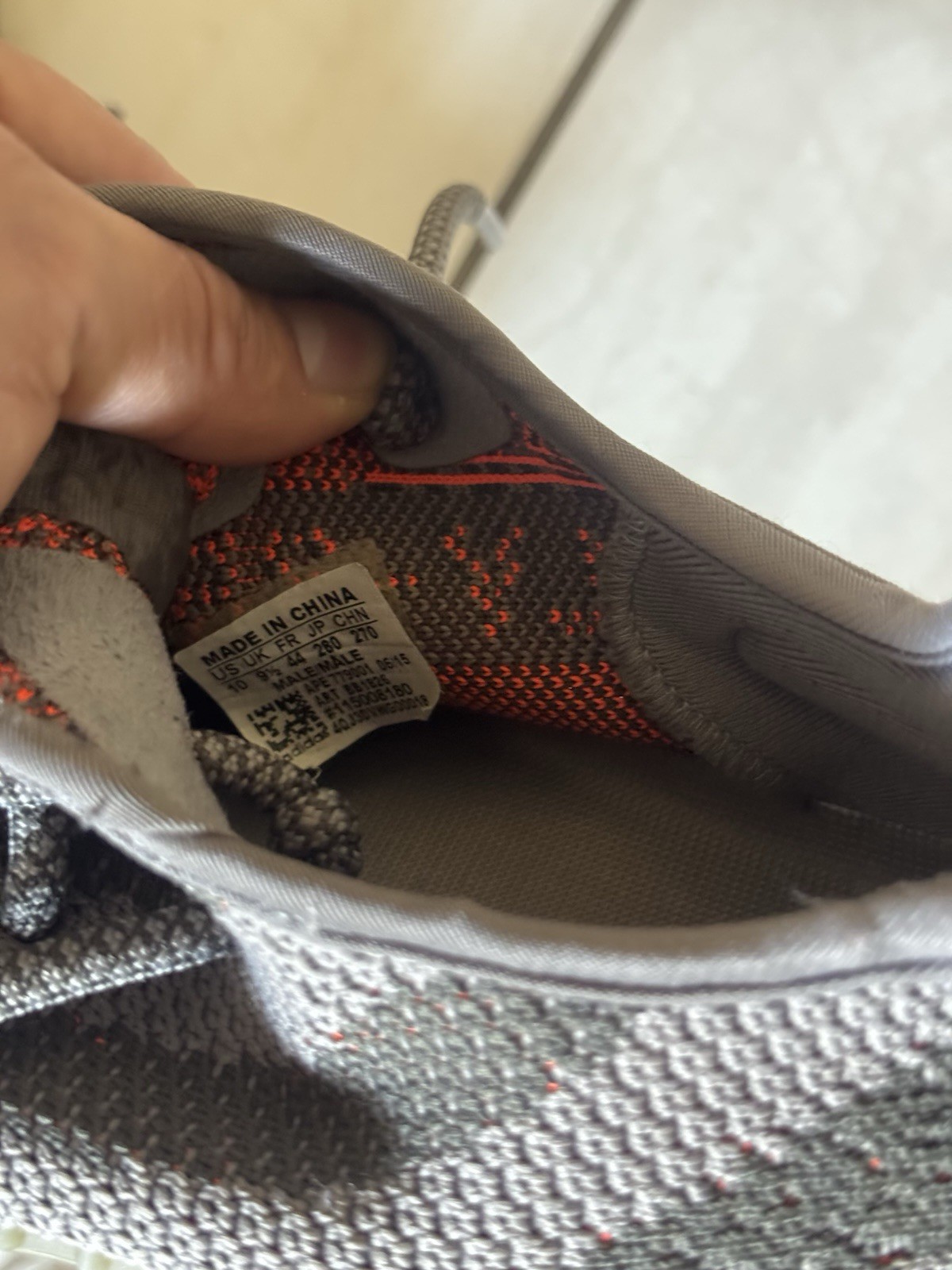 adidas Yeezy Boost 350 V2 Beluga Gray Orange Primeknit Men’s Low Top Sneakers