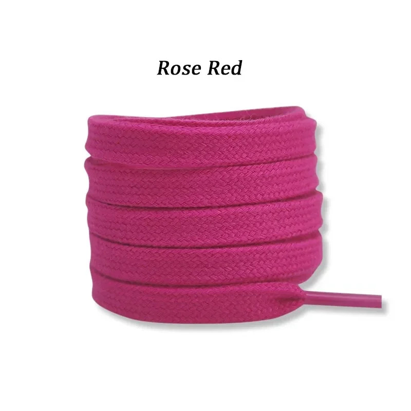 Quality Cotton Shoelaces 0.8cm Width Flat Shoelace Tennis Sneakers Shoe laces 80