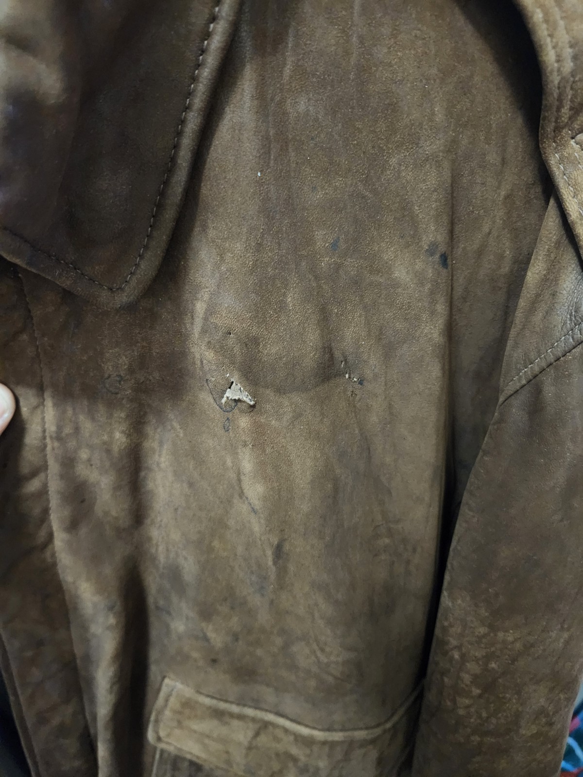 Golden Bear Men’s Leather Bomber Jacket Vintage Full Zip Brown Size 40 USA Made