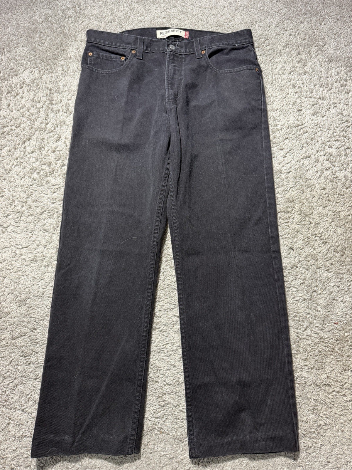 Vintage Y2k Levis Black 505 34×28* Dark Classic Straight Leg