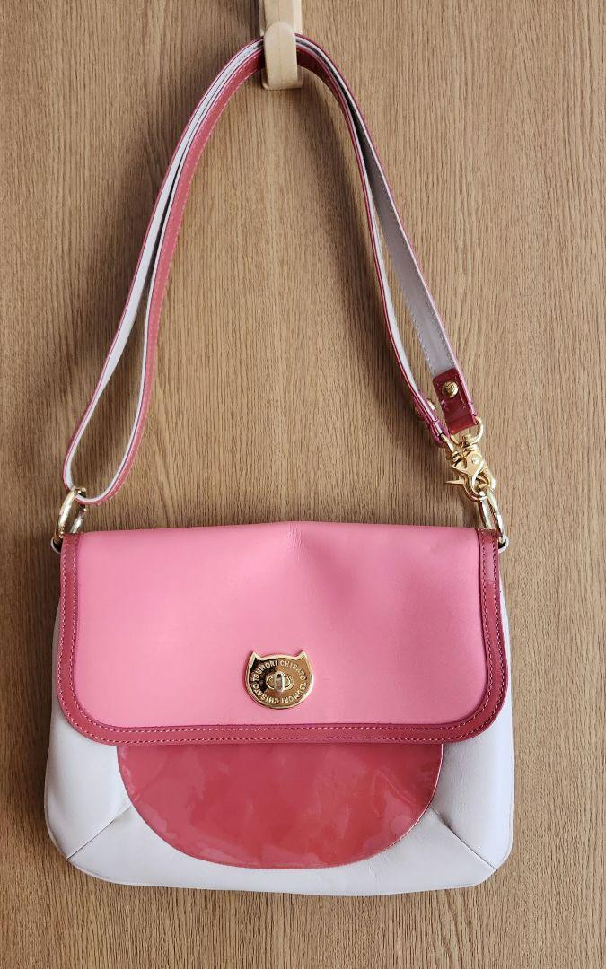 TSUMORI CHISATO Pink White Shoulder Bag 10.6 inch