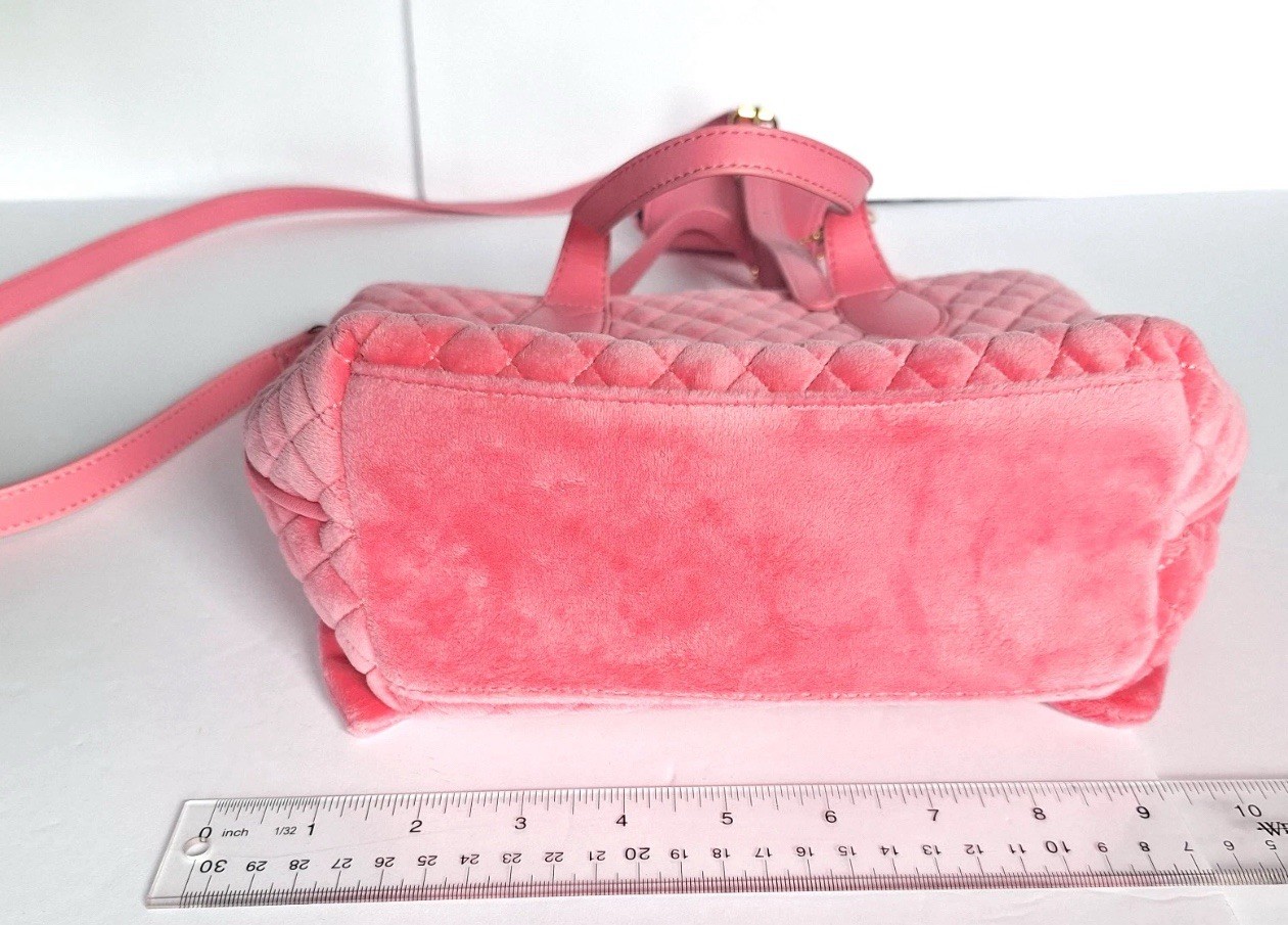 NWT Juicy Couture Tied With A Bow Mini Tote Pink Lemonade Rare HTF NEW PURSE