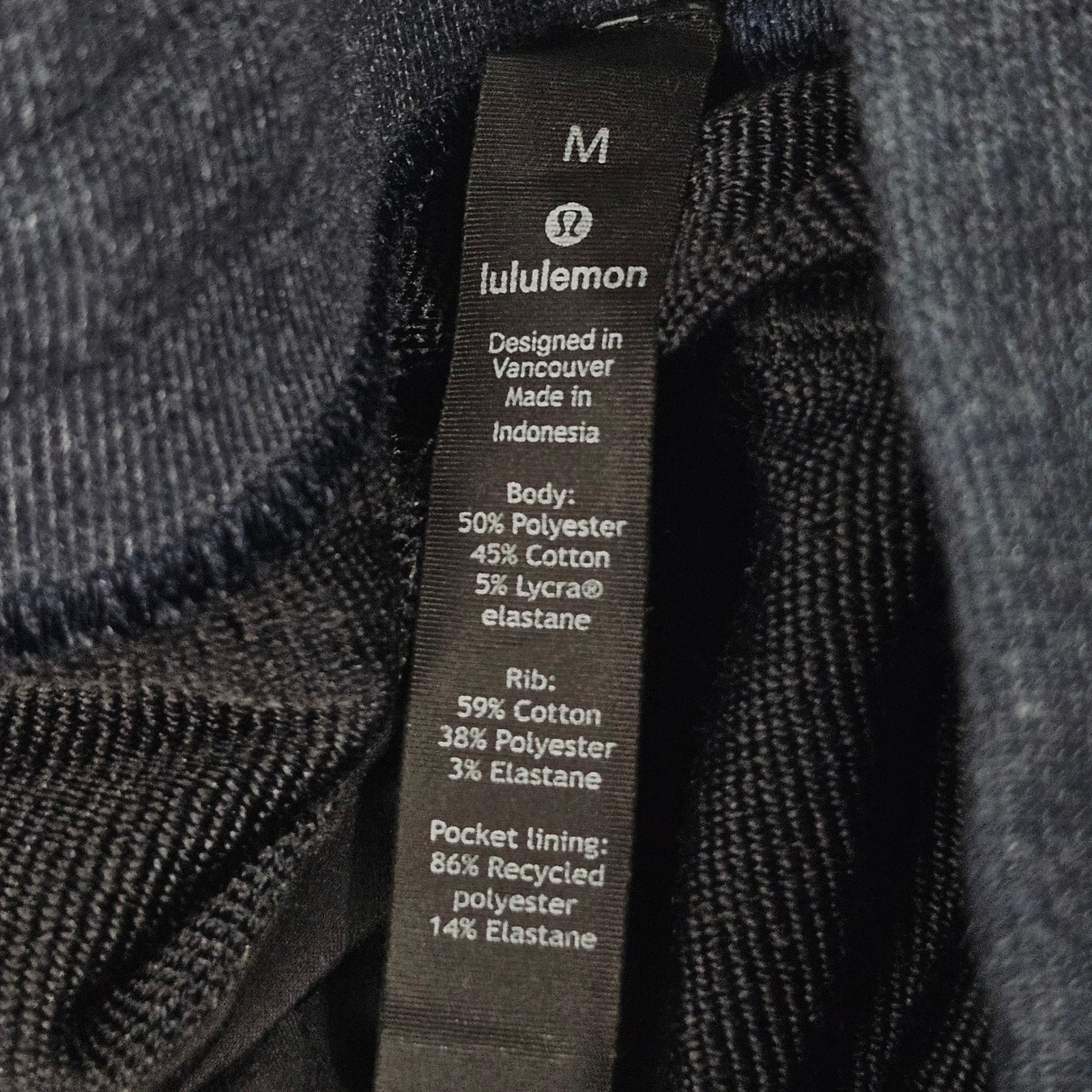 Lululemon City Sweat Shorts Mens Medium Navy Blue Athleisure Casual Elastic