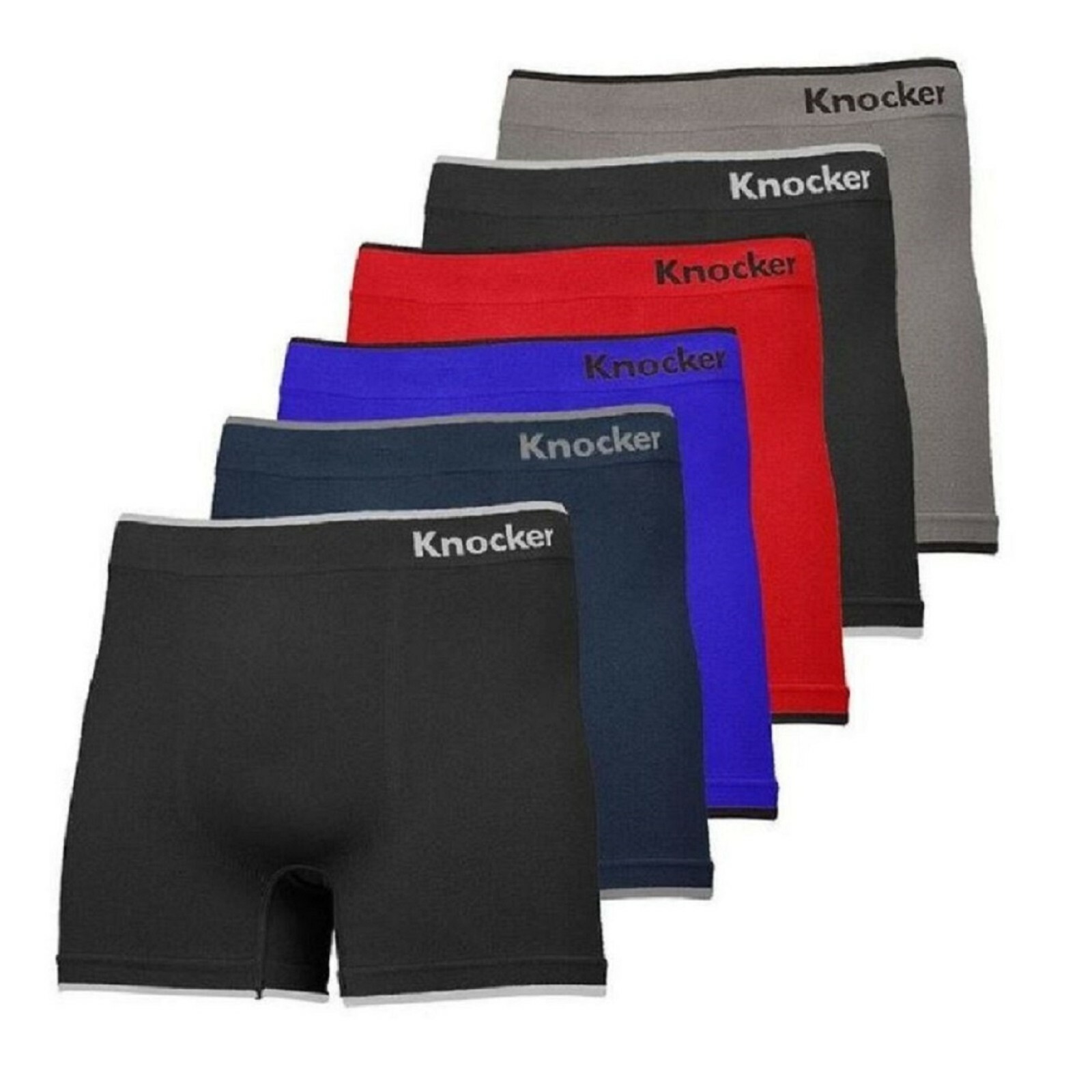 3, 6 Mens Microfiber Boxer Briefs Underwear Seamless Compression Knocker Lot