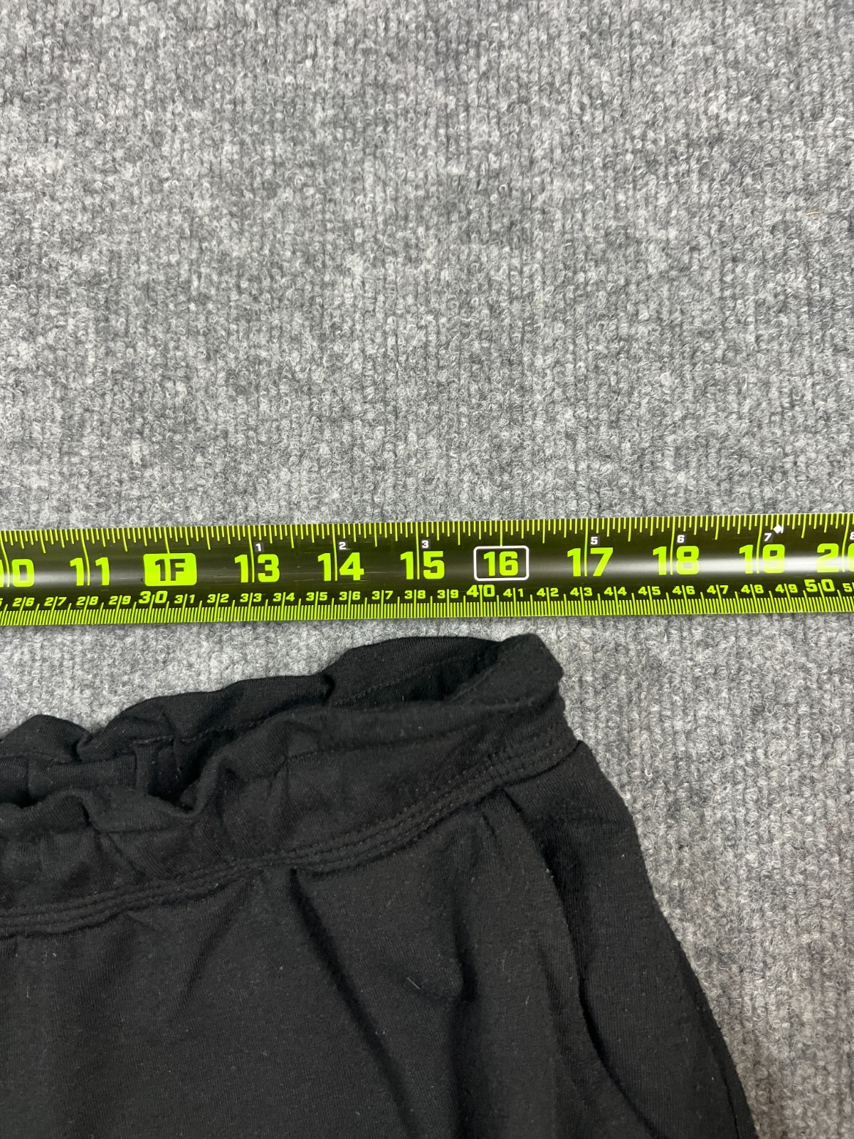 Zoe + Phoebe Wide Leg Pants Womens Large Black Stretch Paperbag Waist Casual