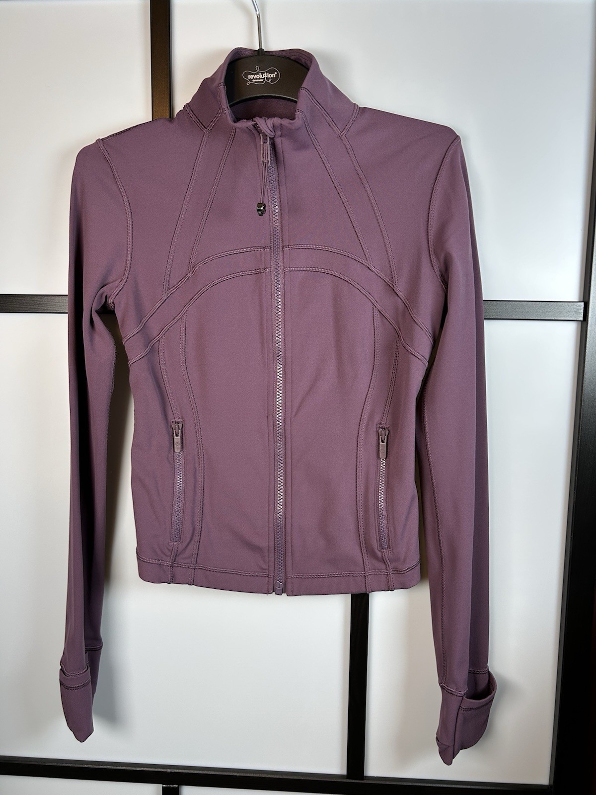 Lululemon Define Jacket Plum Mauve Size 4 Full Zip Yoga Athletic