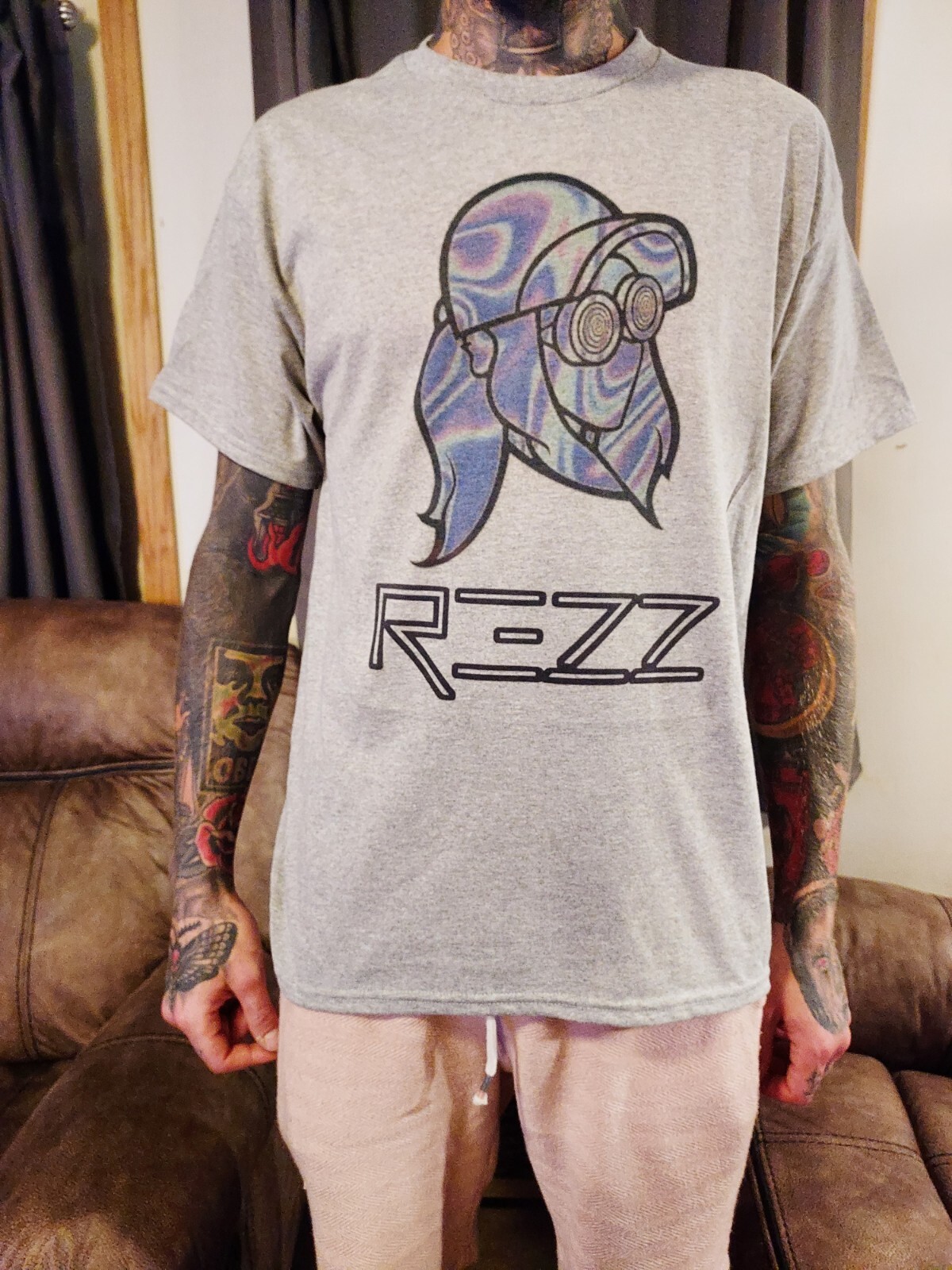 Rezz Shirt EDM Shirt Sublimated Ink Won’t Crack Or Peel. Men’s Choose Any Size