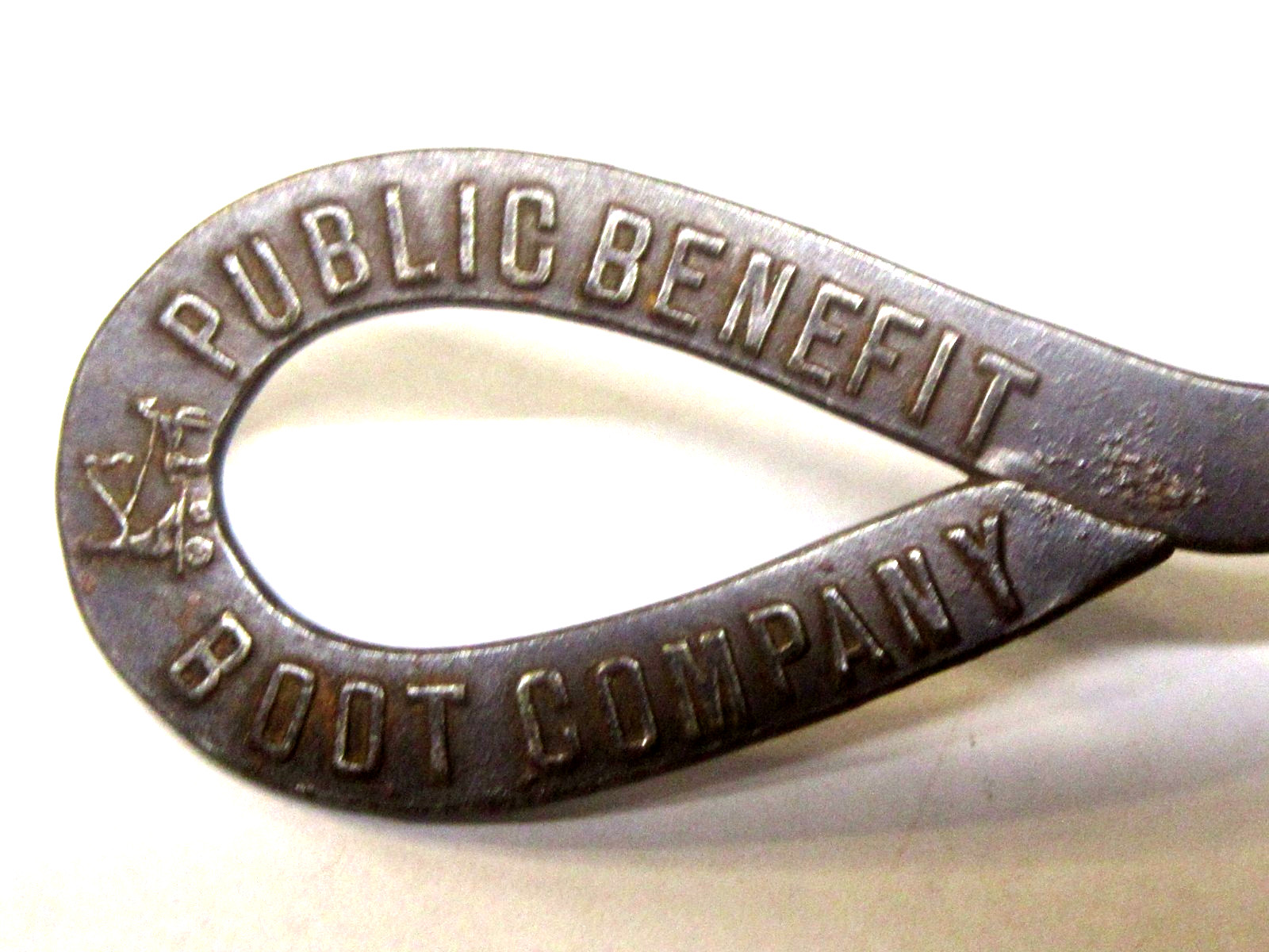early PUBLIC BENEFIT BOOT COMPANY Shoe Button Hook buttonhook *