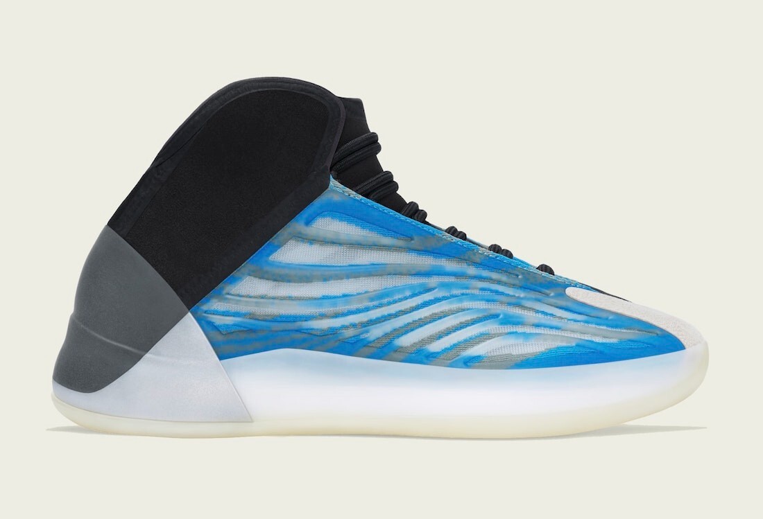 Men’s Adidas Yeezy QNTM Basketball Shoes Frozen Blue Sz 10 GZ8872