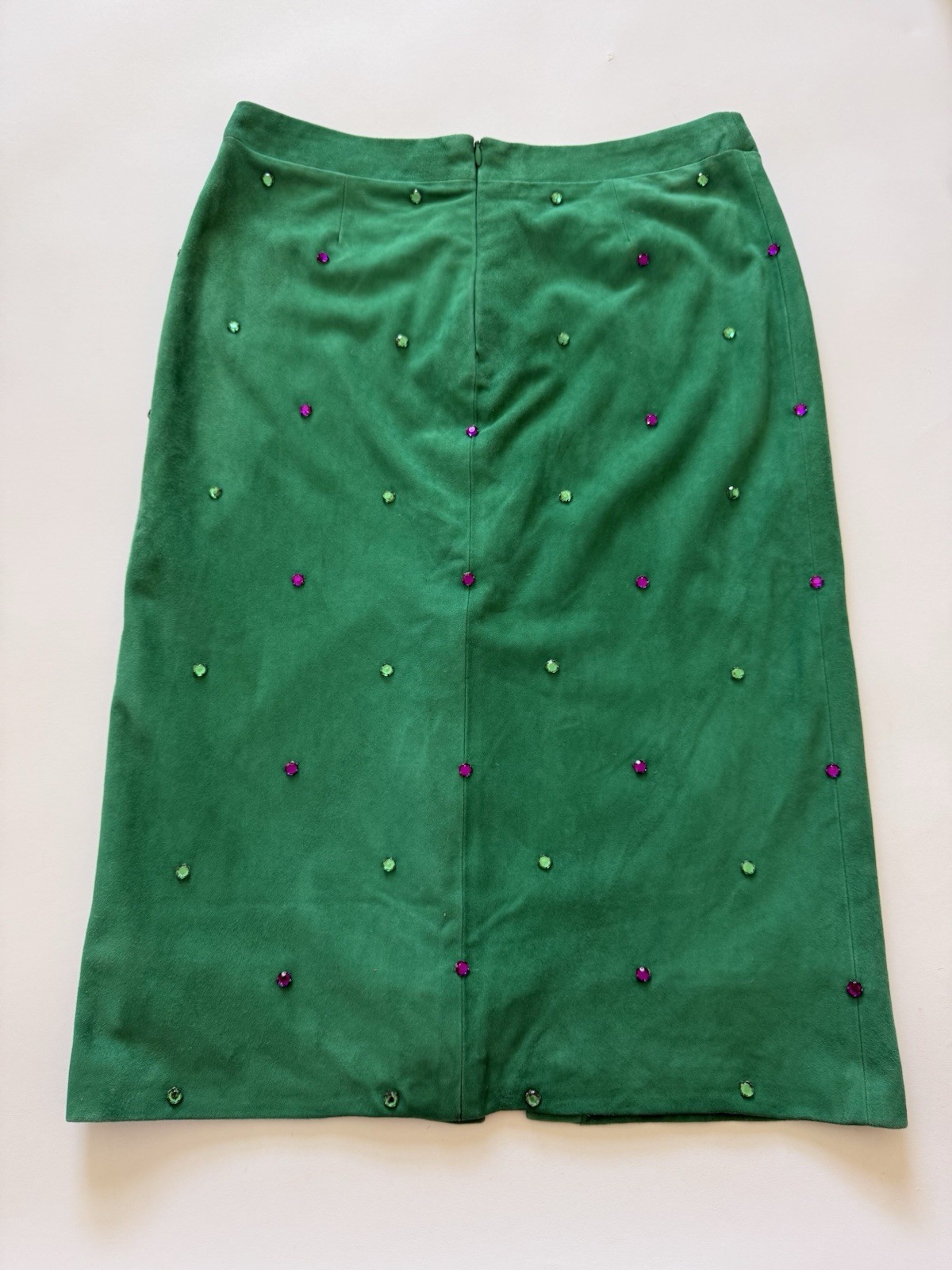 Versace Suede Crystal Skirt