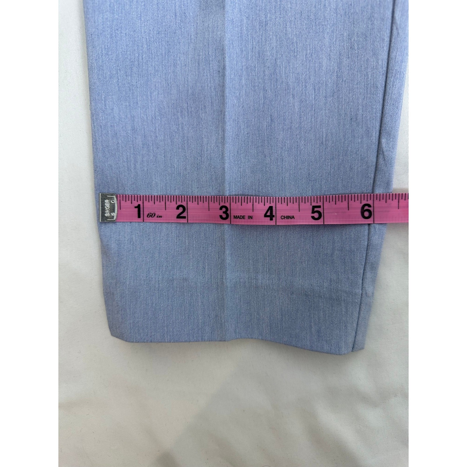 Counterparts Women’s Light Blue Pull On Pants Medium Rayon Nylon Elastic Waist