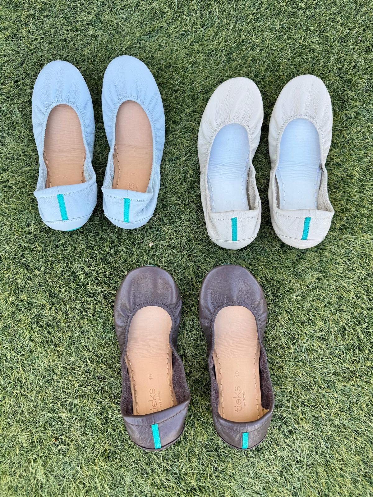 Lot of 3 Tieks by Gavrieli Women’s Ballet Flat Size 9 Beige, Gray and Brown