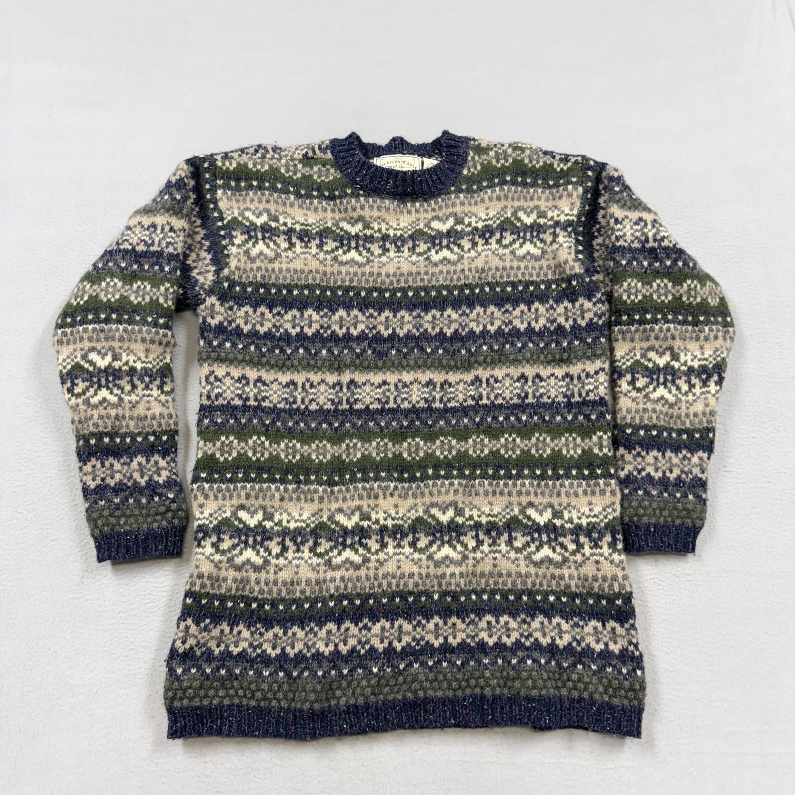 Vintage American Eagle Outfitters Sweater Womens Medium Fair Isle Wool Knit
