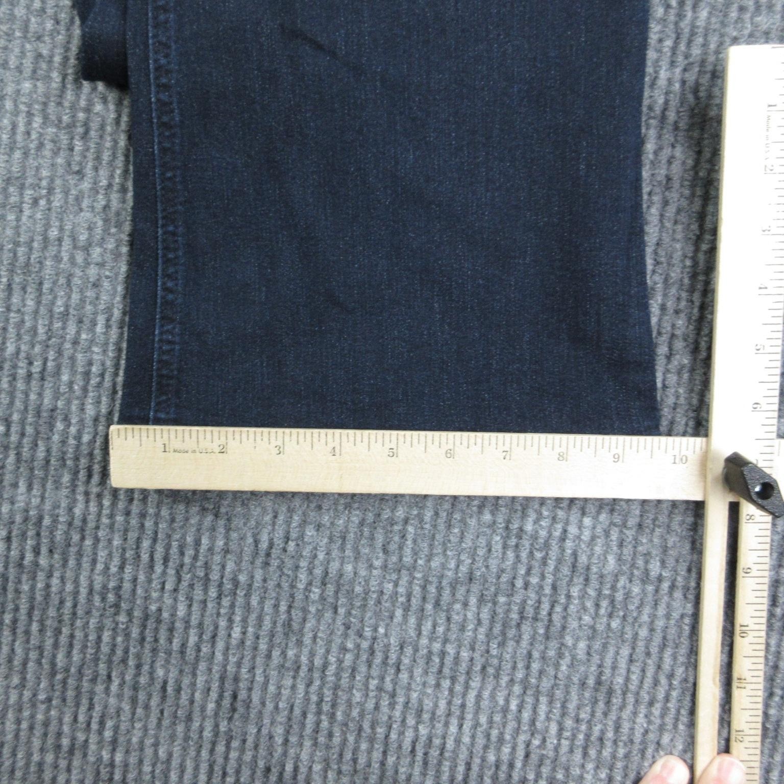 Democracy Jeans Womens 14P Blue Flared Mid Rise Ab’solution Stretch 33×29* NWT