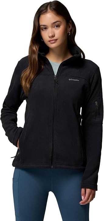 COLUMBIA WOMEN’S FAST TREK II JACKET, 2X PLUS – BLACK