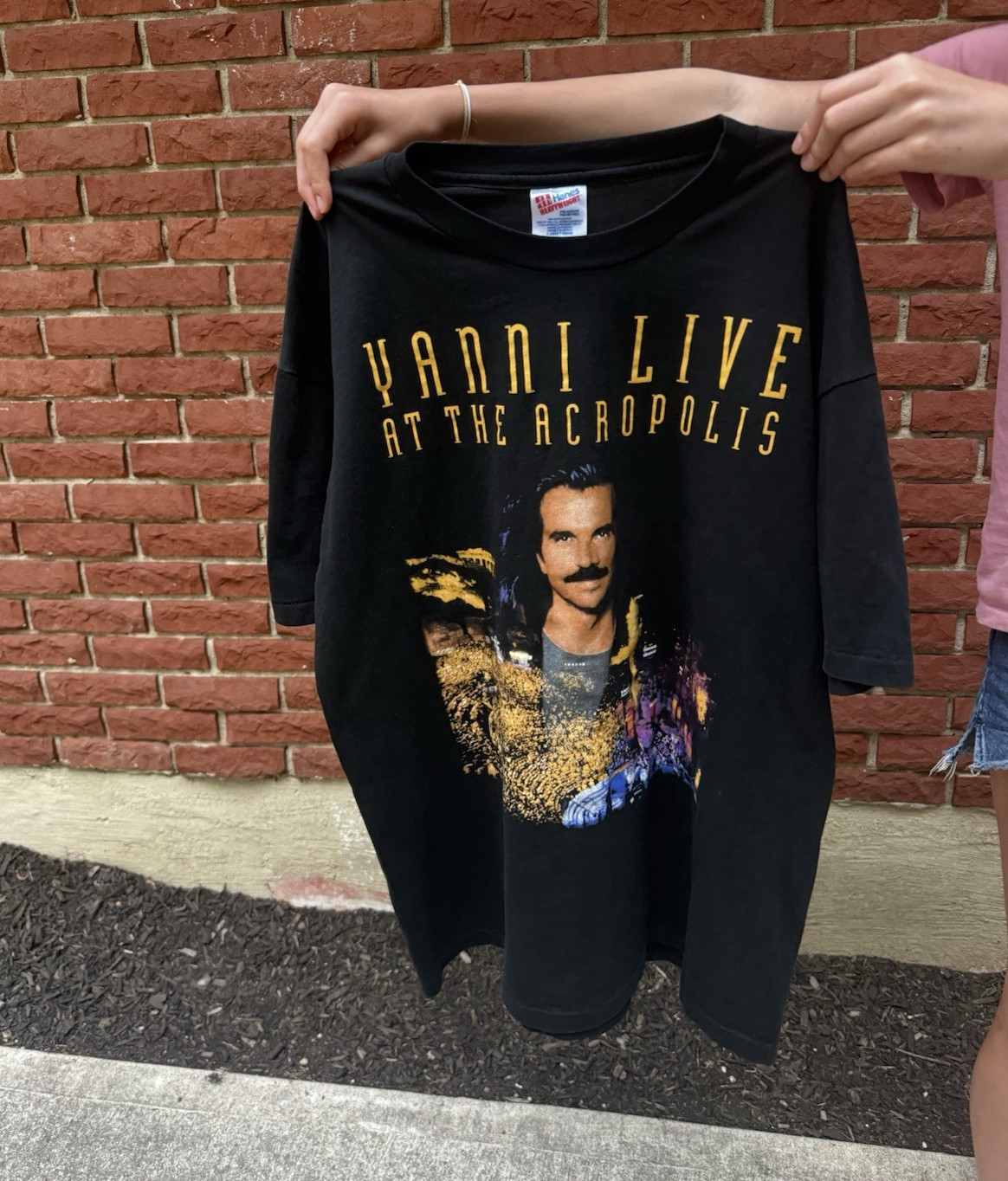 vintage 1994 yanni live at the acropolis symphony concerts jazz band tee