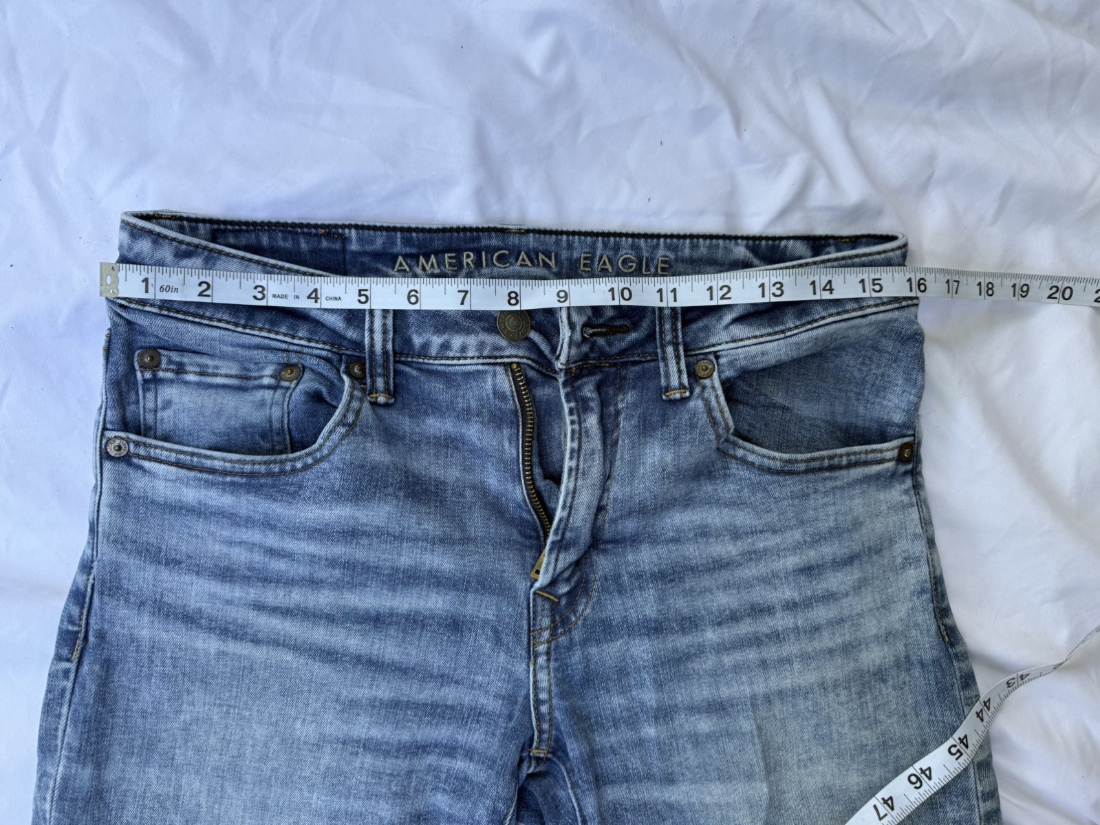 American Eagle Cozy Airflex Athletic Jeans Men’s 31×34 Blue Denim