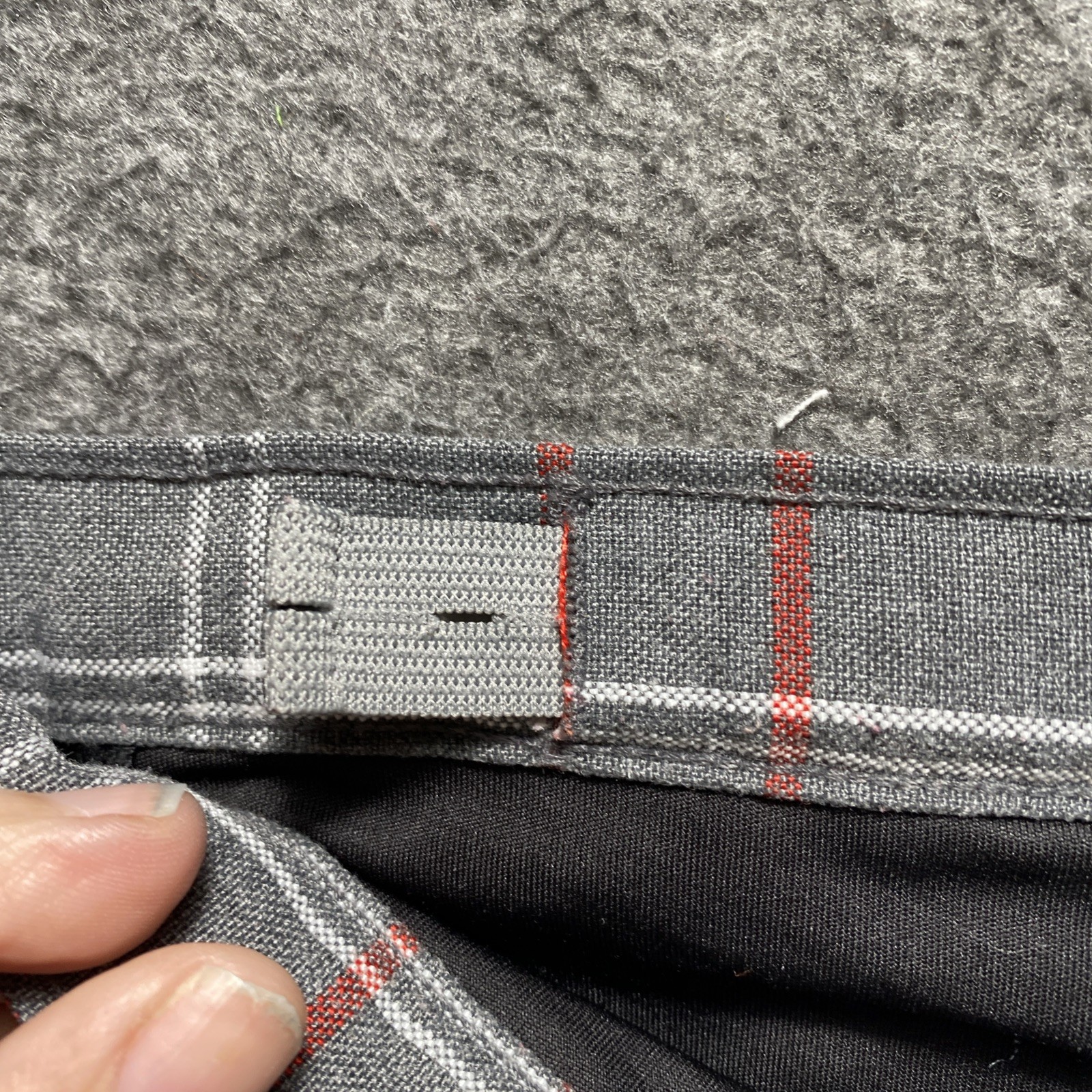 Becky Thatcher Elderwear Plaid School Long Skirt Size 14.5 Shorts Attached Gray