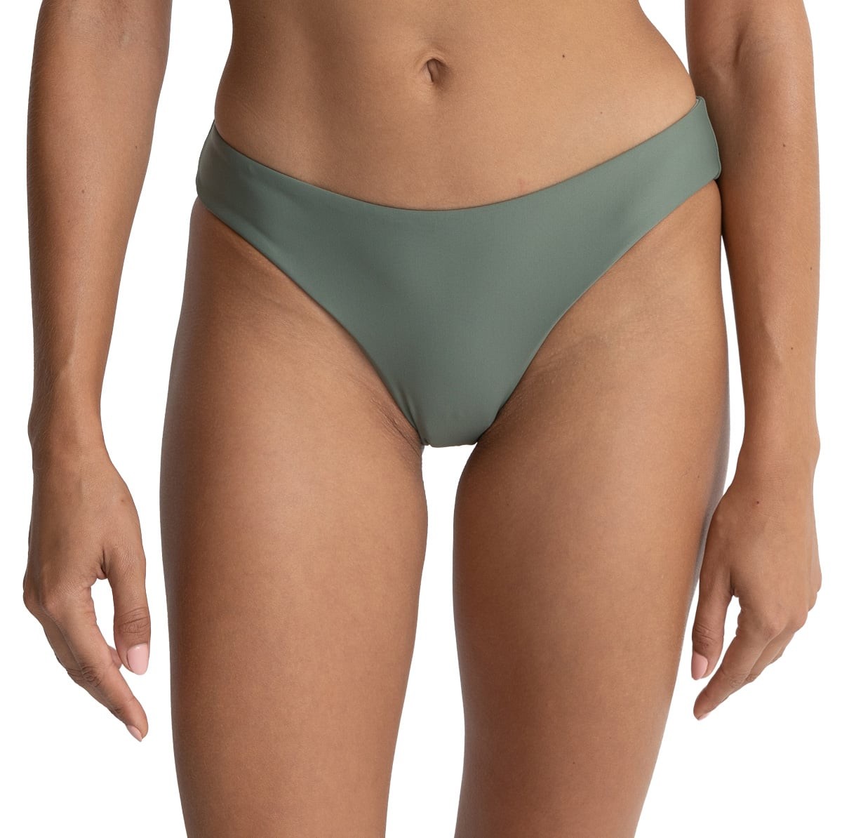 Rhythm Classic Holiday Pant Bikini Bottom – Olive – New