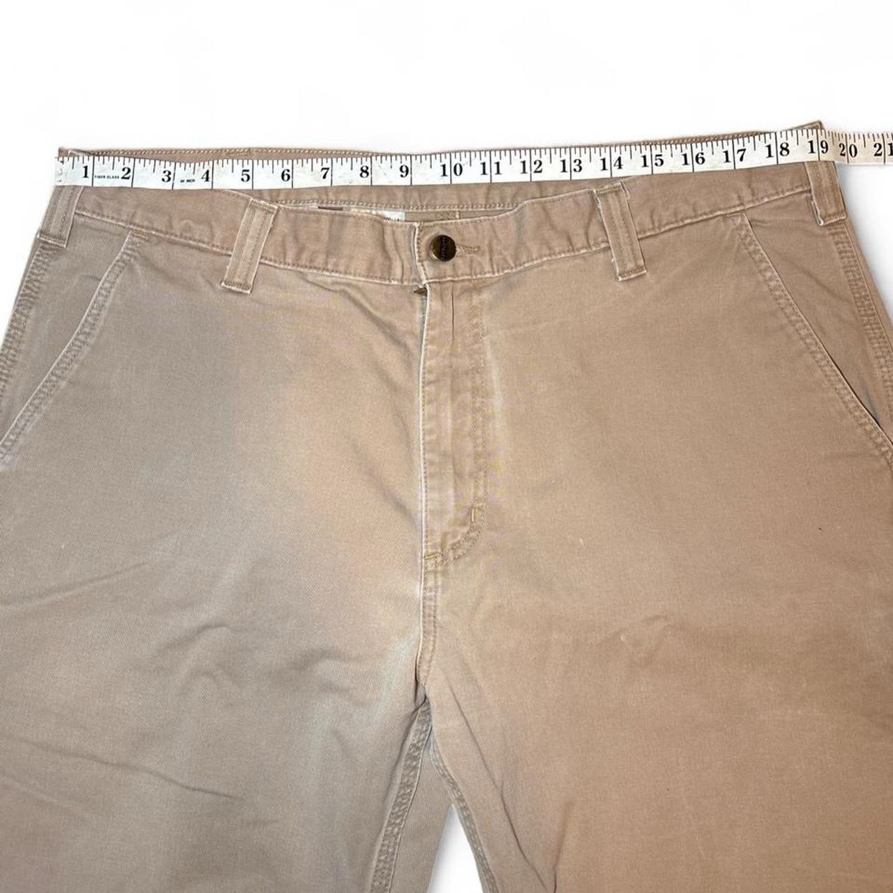 Carhartt Men’s Relaxed Fit Canvas Work Pants Tan Khaki Carpenter Dungaree 38”