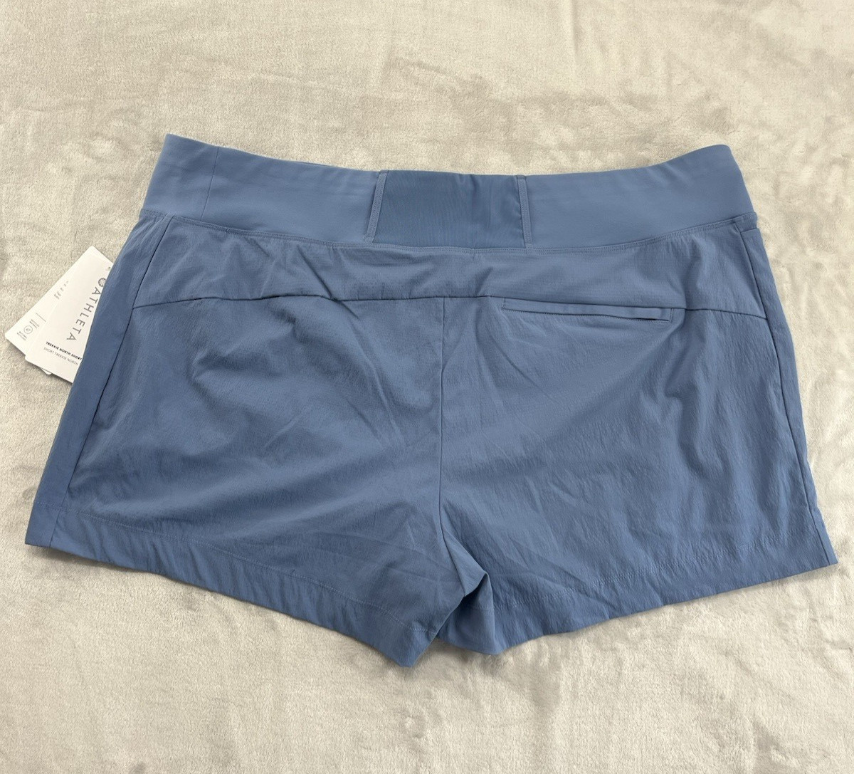 Athleta Trekkie North Short Women 20 Blue Semi-Fitted Ripstop UPF Hiking Outdoor