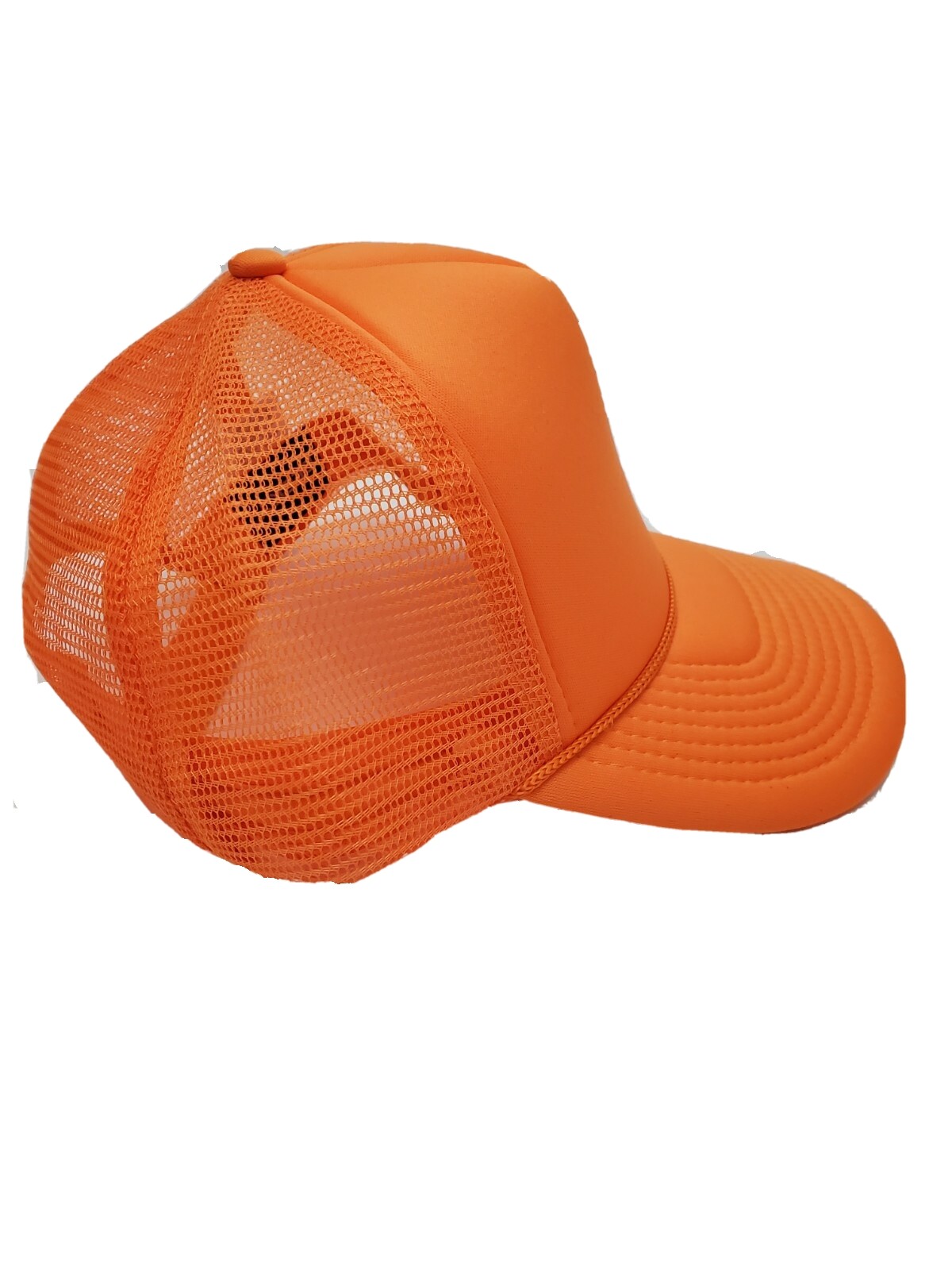 Decky Cap Orange Mesh Back Adjustable Snap Back One Size Fit Most