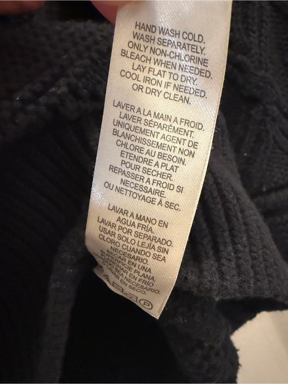 Splendid Navy Black Textured Knit Crewneck Sweater Women’s XS Relaxed Fit