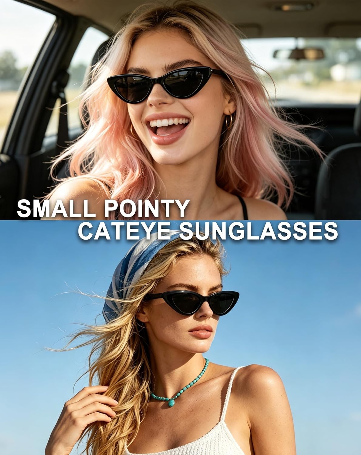 Joopin Polarized Cat Eye Sunglasses for Women Vintage Cateye Sun Glasses UV400 P