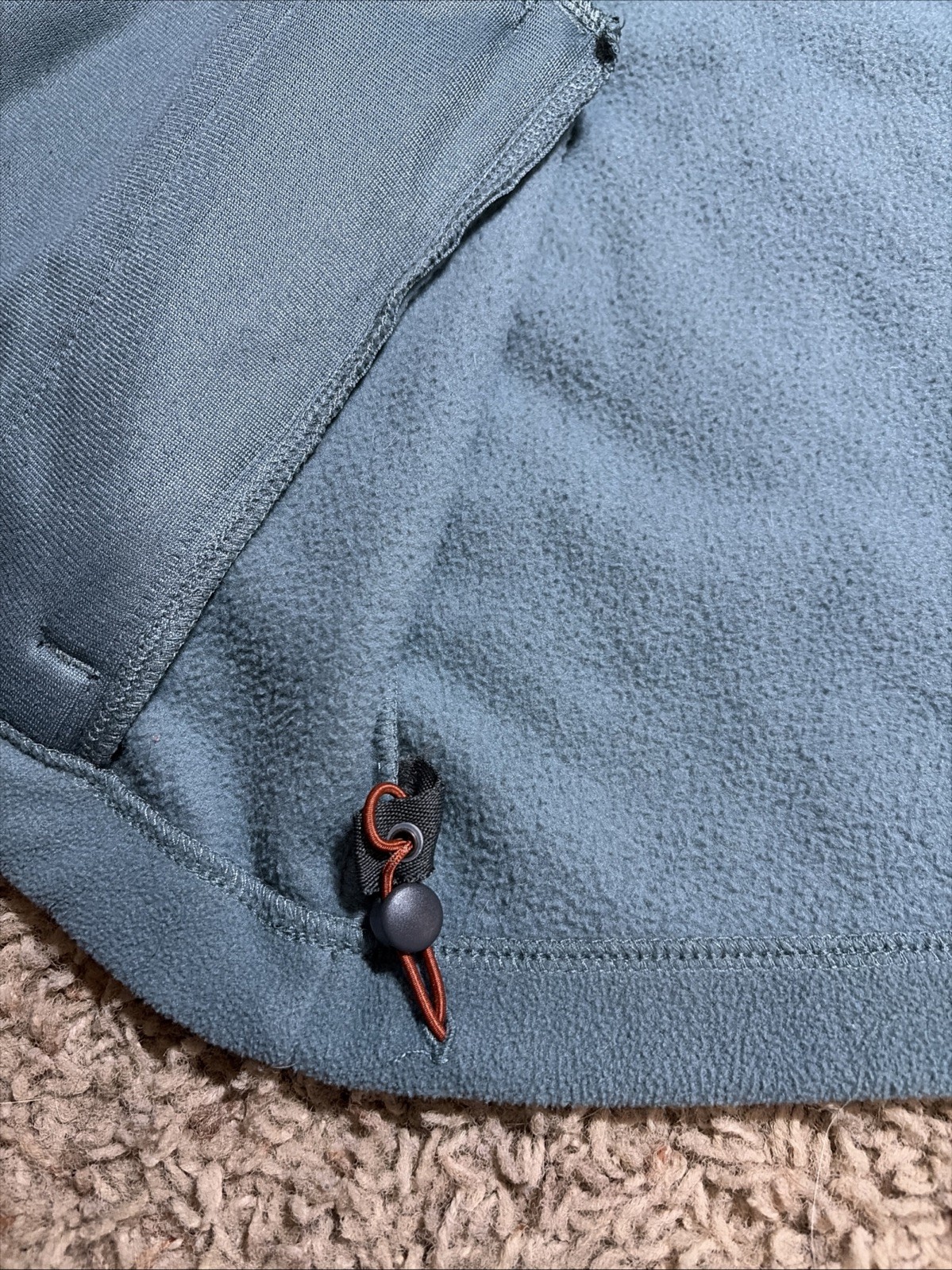 Mens L Columbia Fast Trek II Interchange Full Zip Blue Orange Fleece Jacket