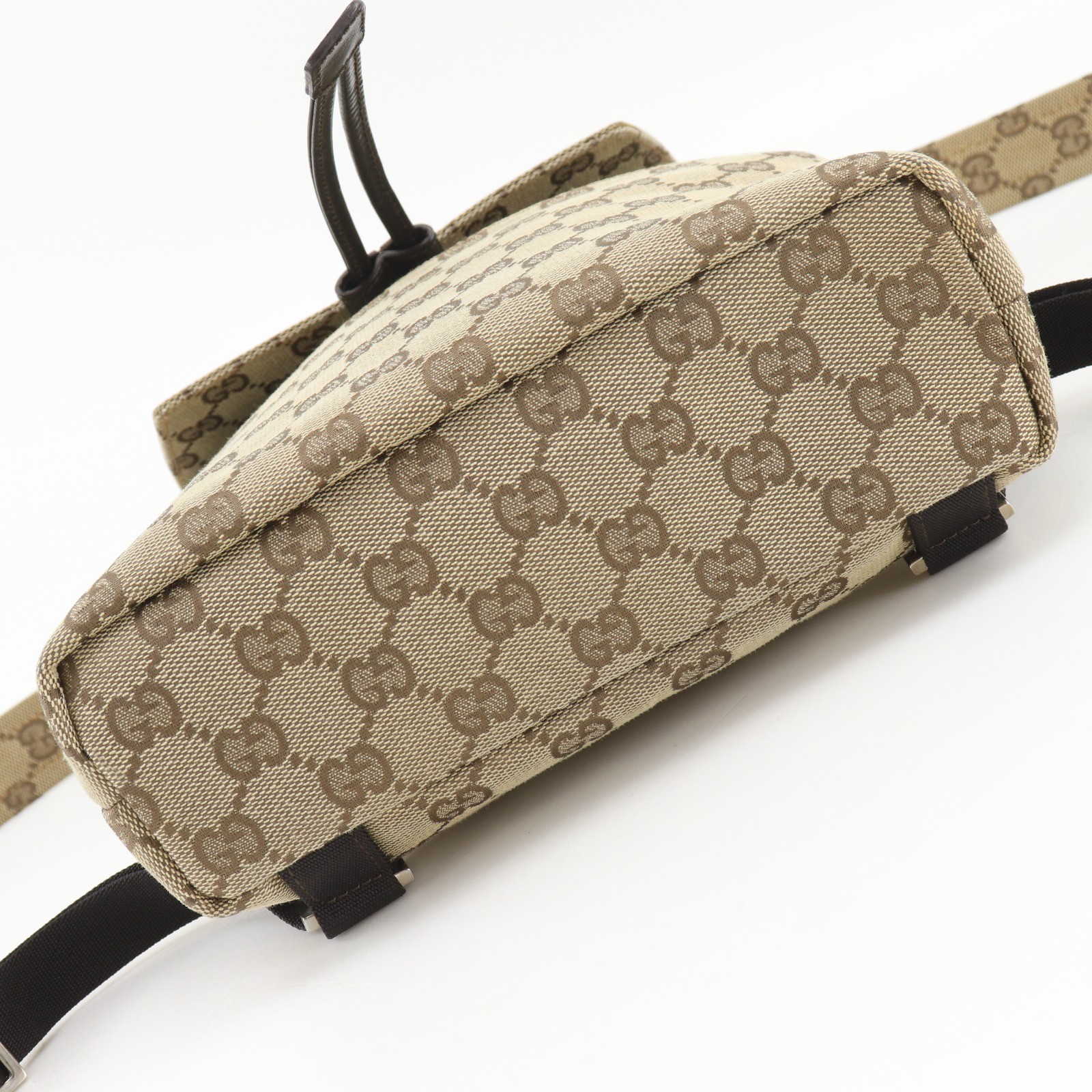 GUCCI Backpack Daypack 003.0242 Brown GG canvas Women