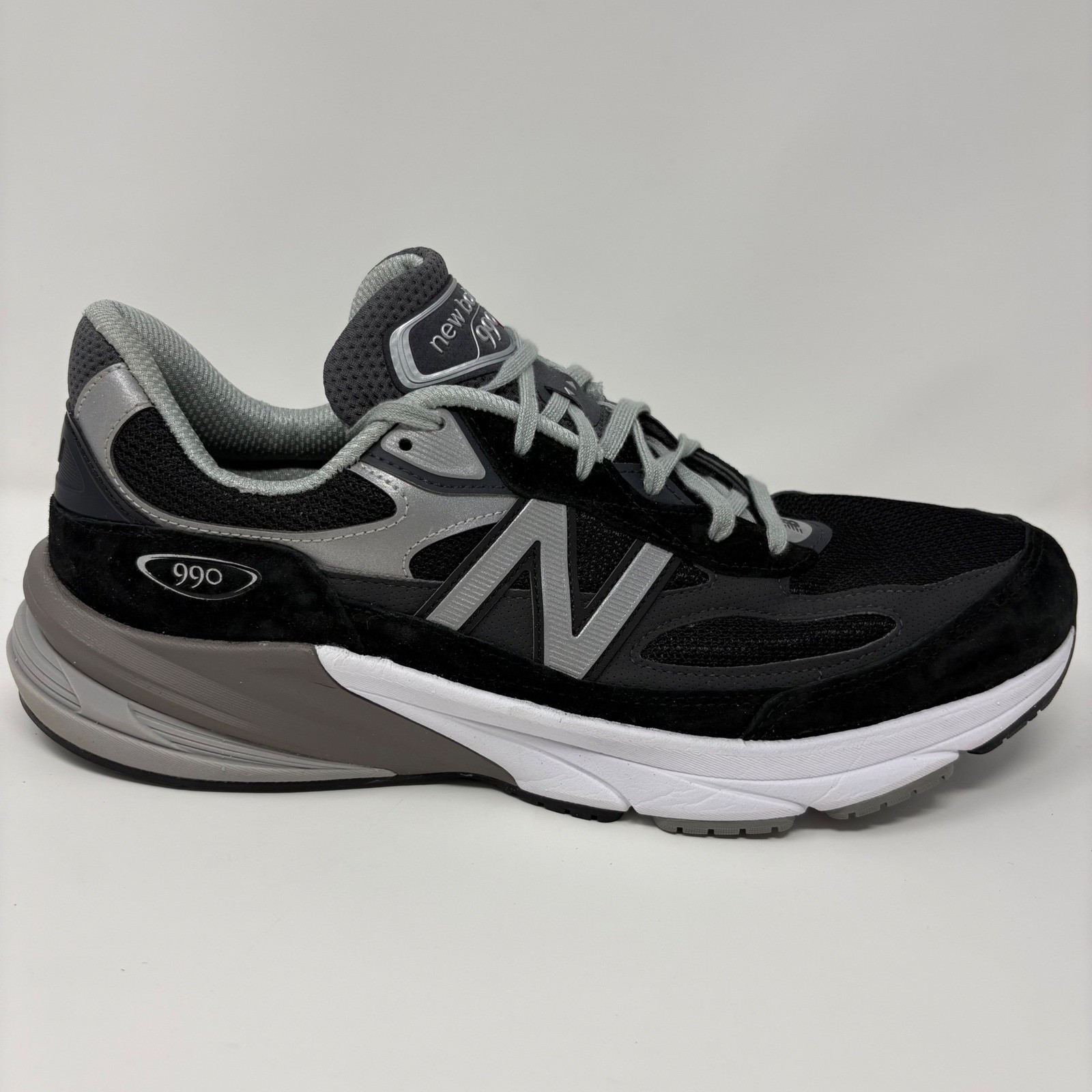 New Balance 990v6 Mens Size 13 Black Grey White Running Shoes Sneakers (M990BK6)
