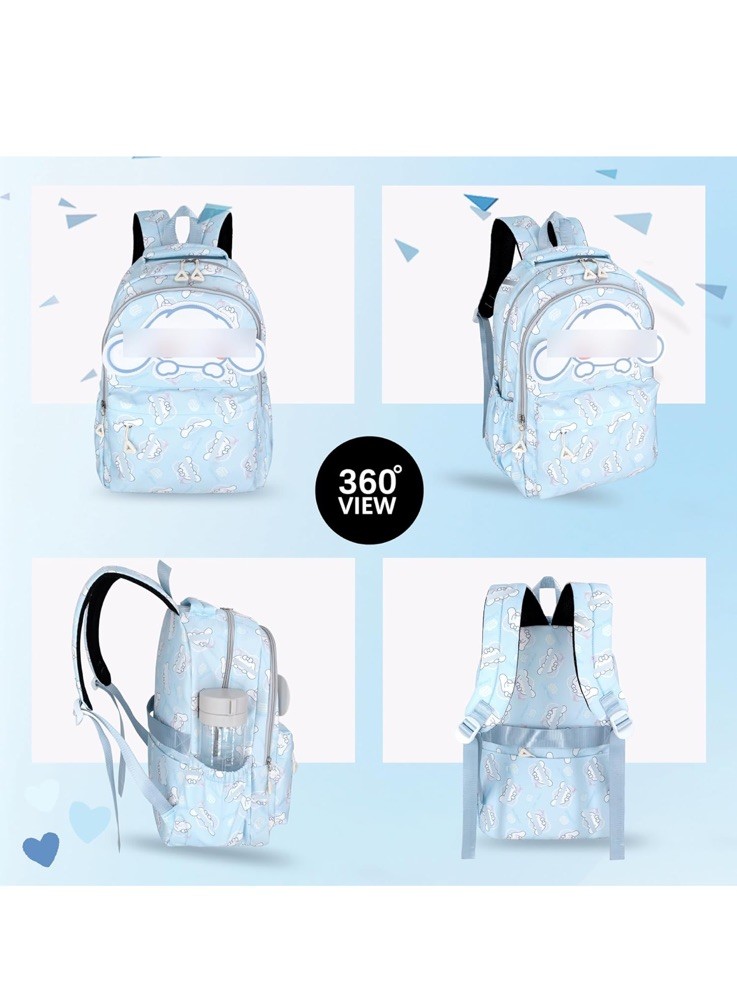 Sanrio Cinnamoroll Blue Multicolor Backpack, Bookbag
