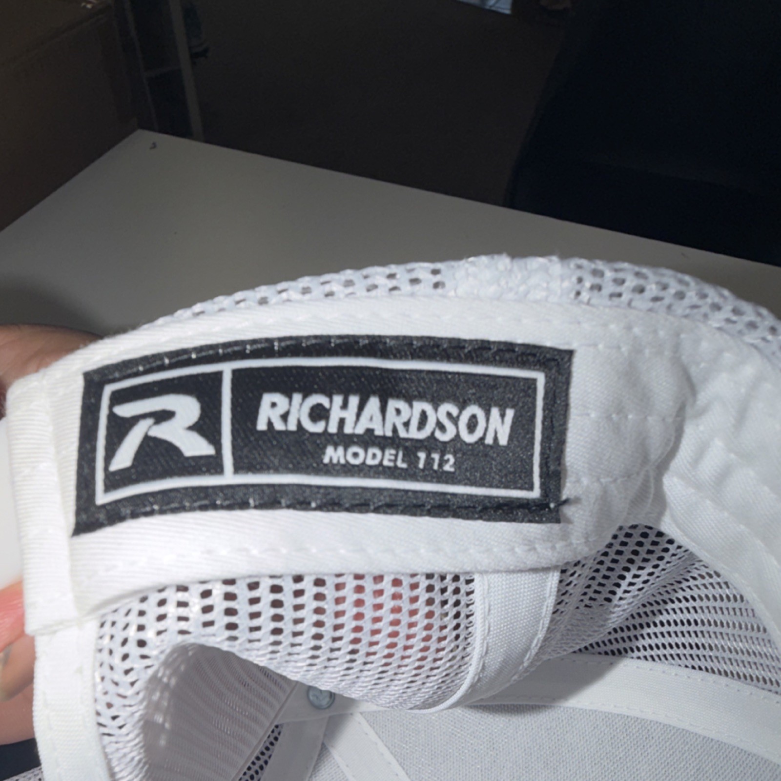 Richardson Trucker Hat Adjustable Mesh Back Gray White ‘Deez Nuts’