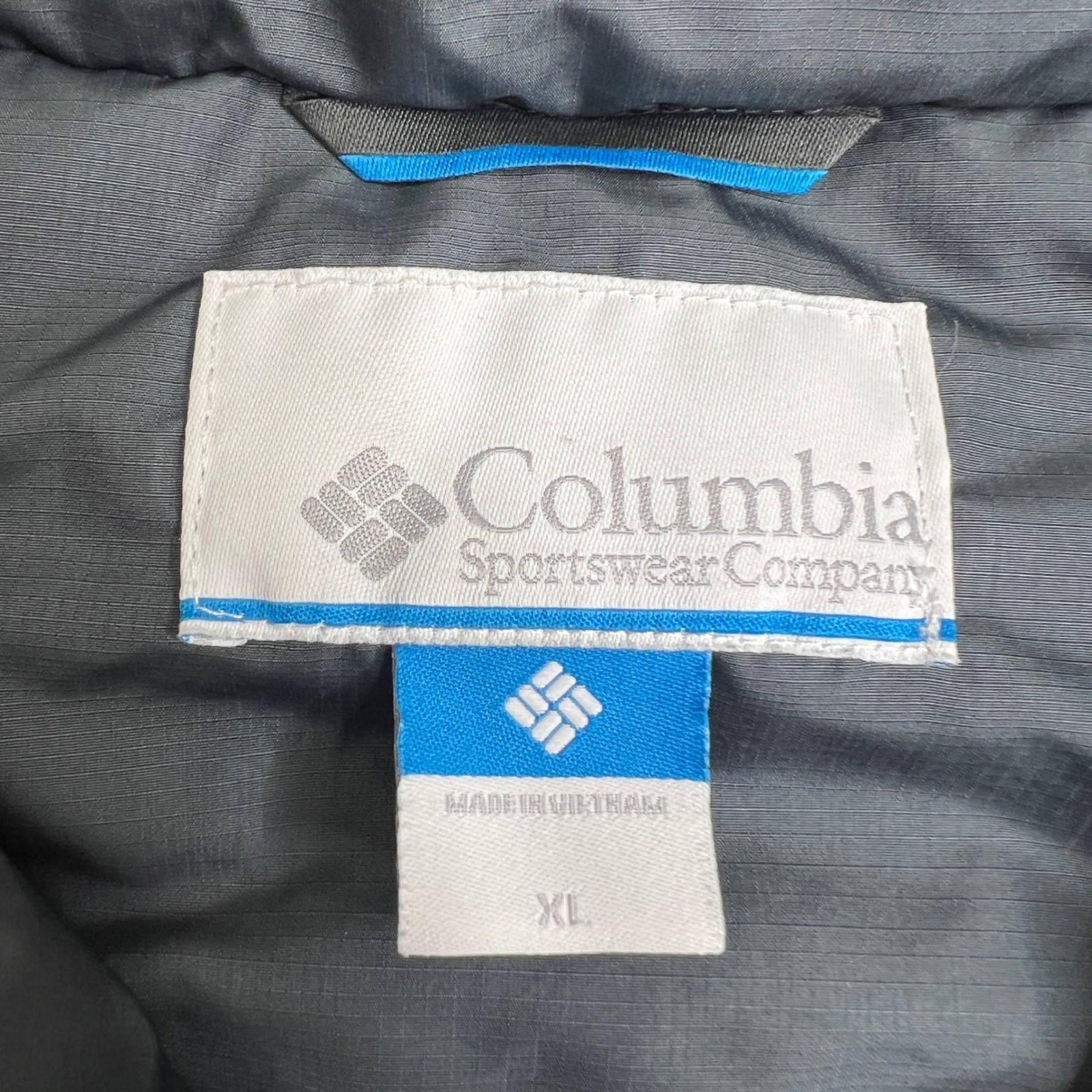Columbia Mens Grey Orange Insulated Hooded Jacket Coat XL