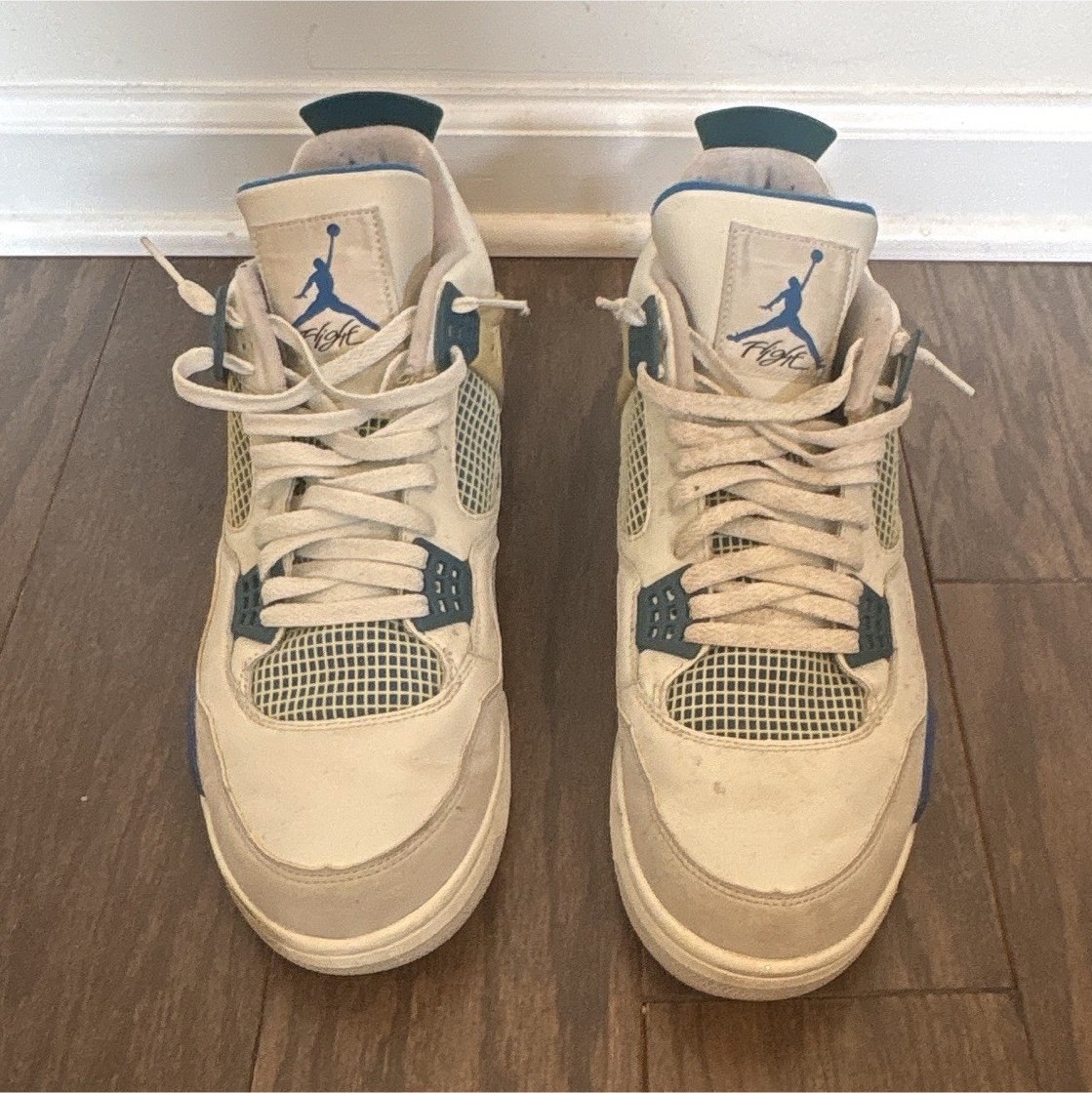 Jordan Air Jordan 4 Retro Military Blue Off White/Neutral Grey 2006 308497-141