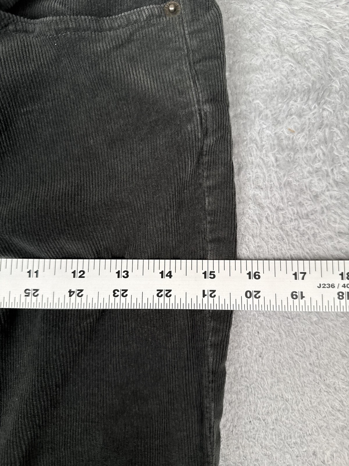 Patagonia Pants Womens 25 Gray Corduroy Straight Leg Organic Cotton