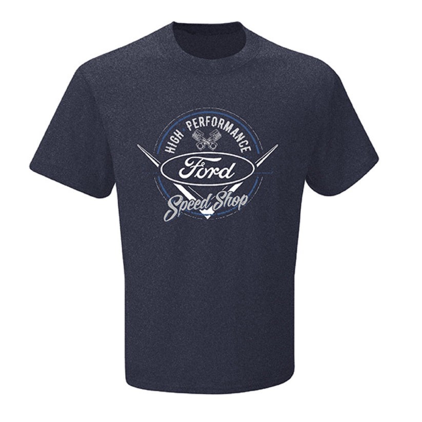 Ford High Performance logo Ford Speed ​​Shop Muscle Car Graphic Unisex T-Shirt