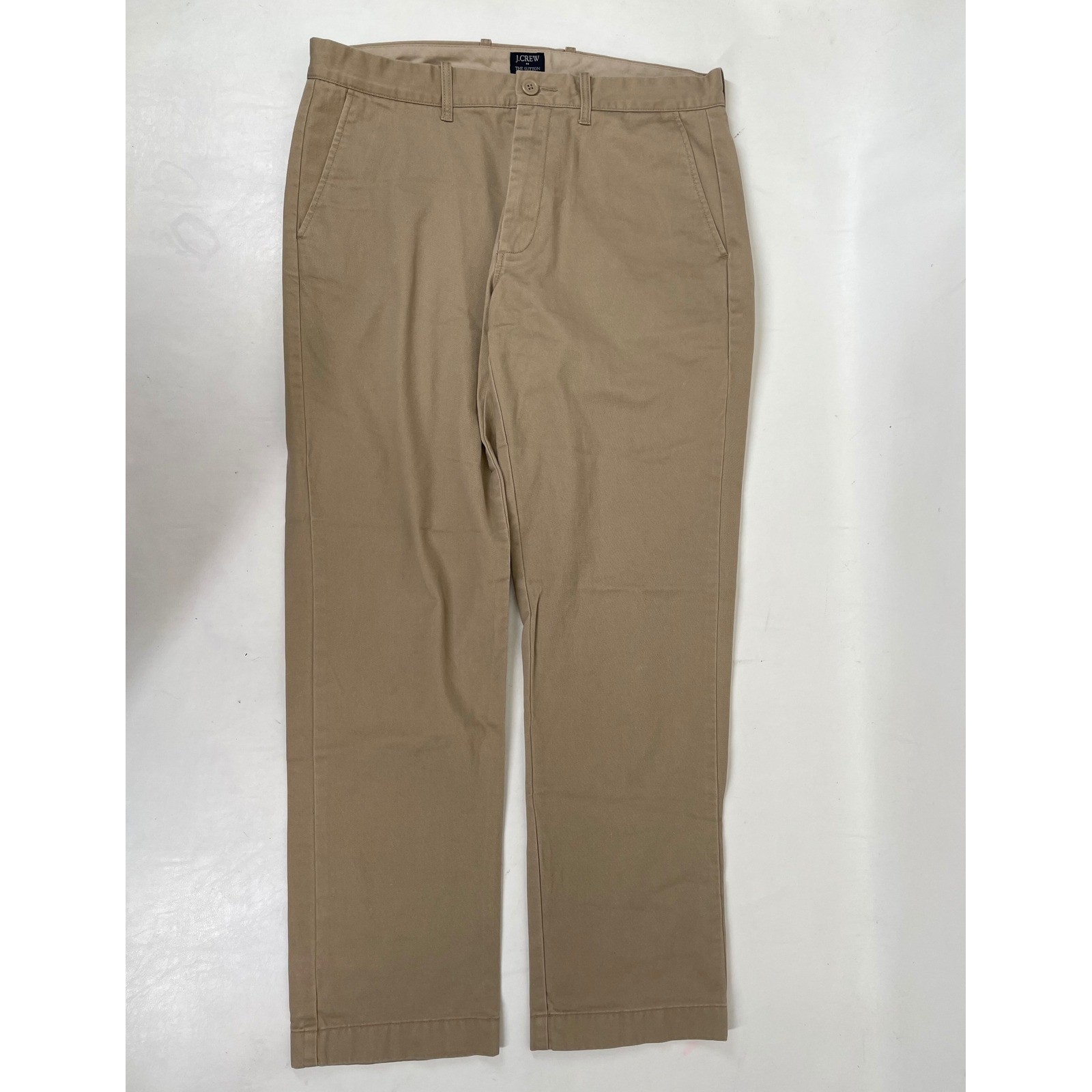 J.Crew Mens The Sutton Straight Leg Chino Pants Khaki Tan 32×30 38648 Cotton