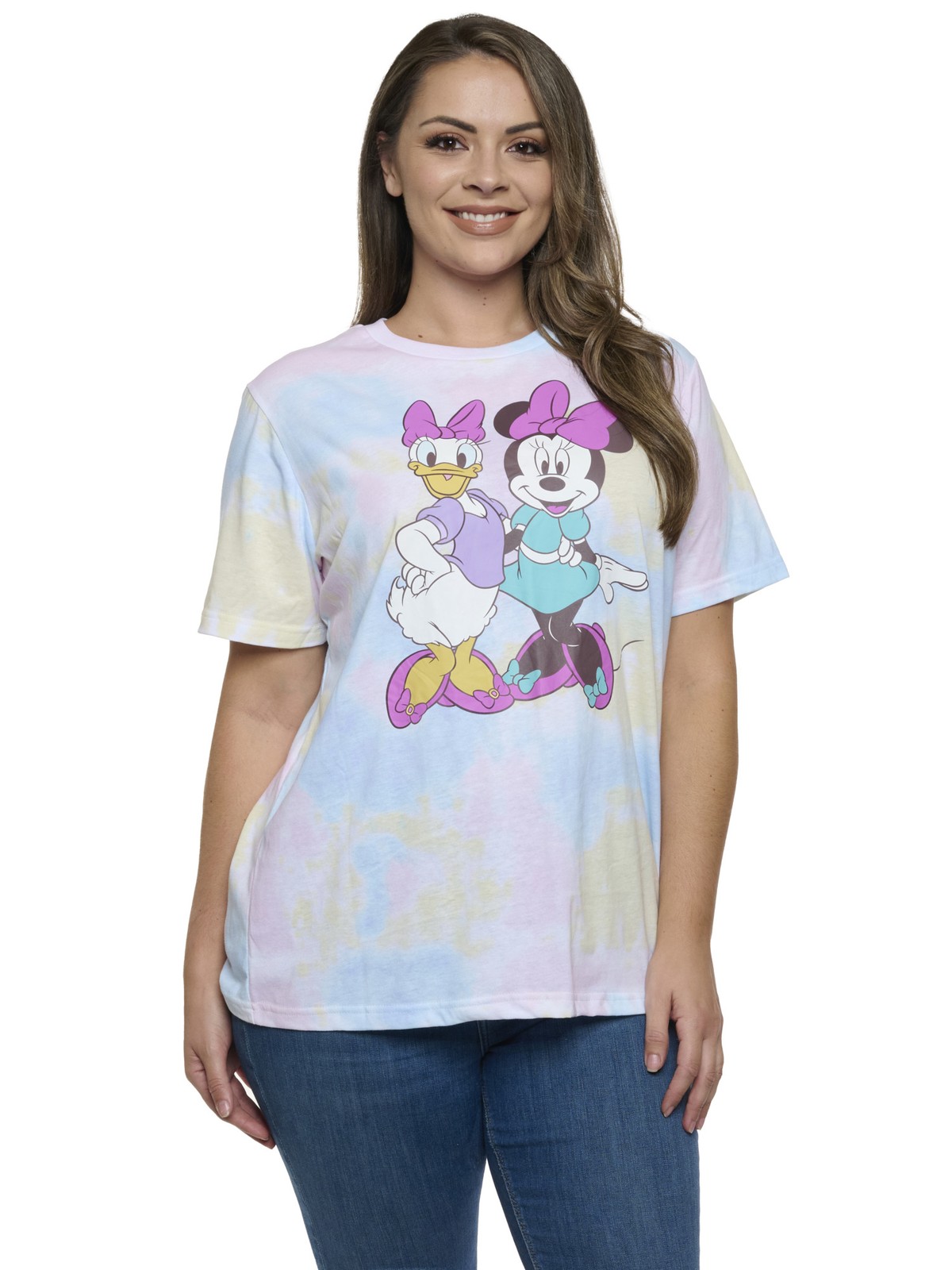 Women’s Plus Size Minnie Mouse Daisy Duck T-Shirt Pastel Disney (Size 1X)