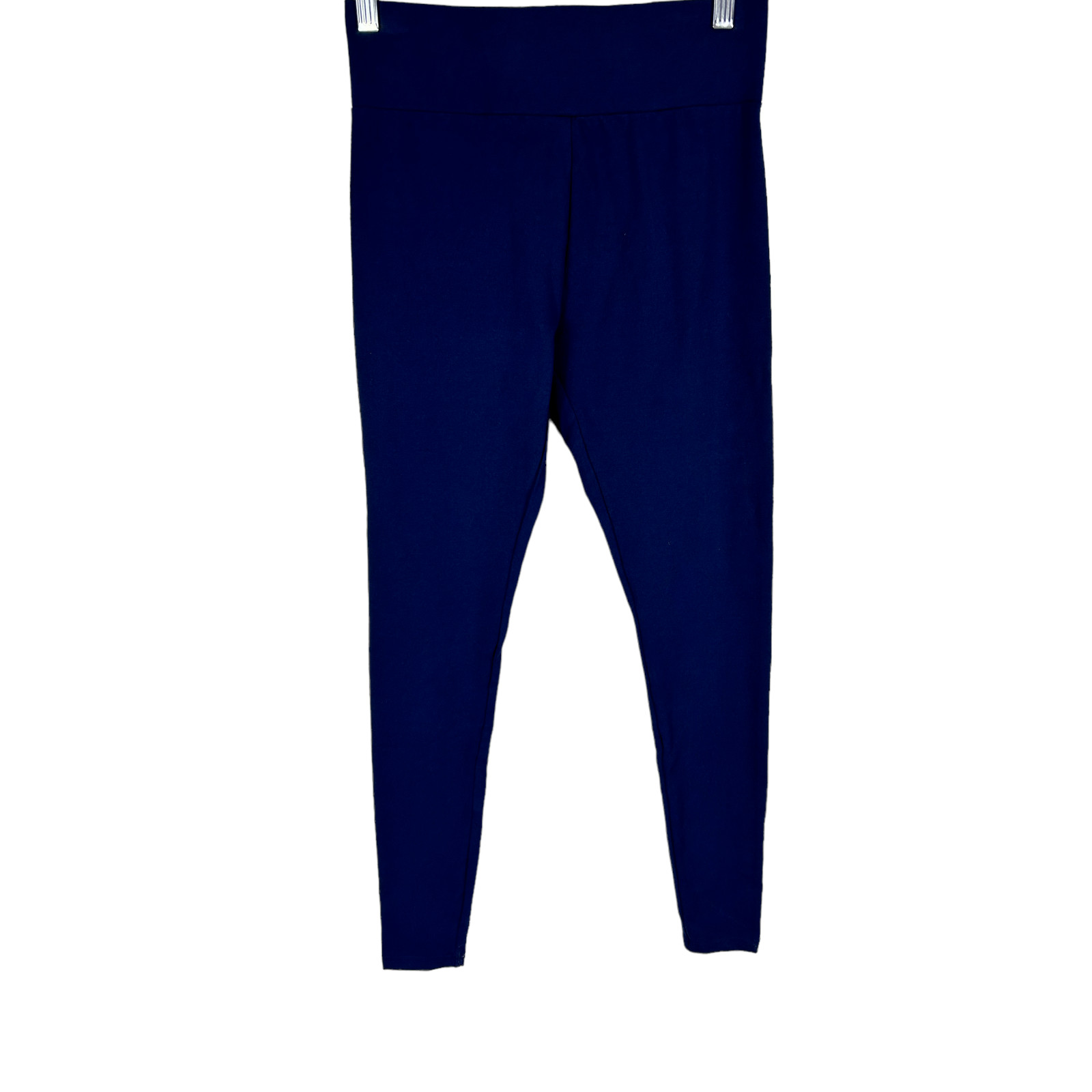LOGO Layers by Lori Goldstein Petite Knit Pull-On Ankle Leggings Navy PXXS Size