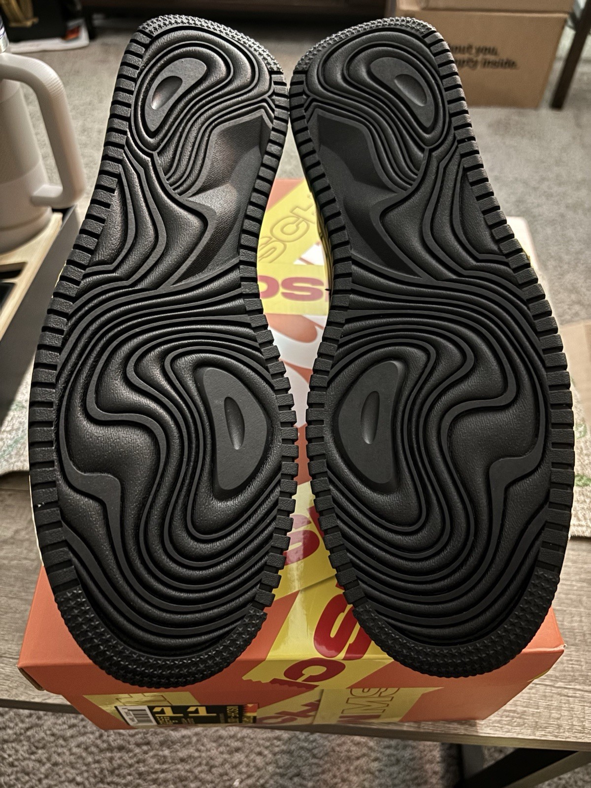 MSCHF Limited Edition TAP3 Black and Yellow Shoes Size 11 Medium New