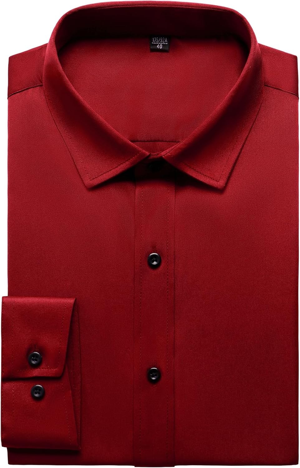 Men’s Wrinkle-Resistant Formal Stretch Dress Shirt, Button Down for Wedding