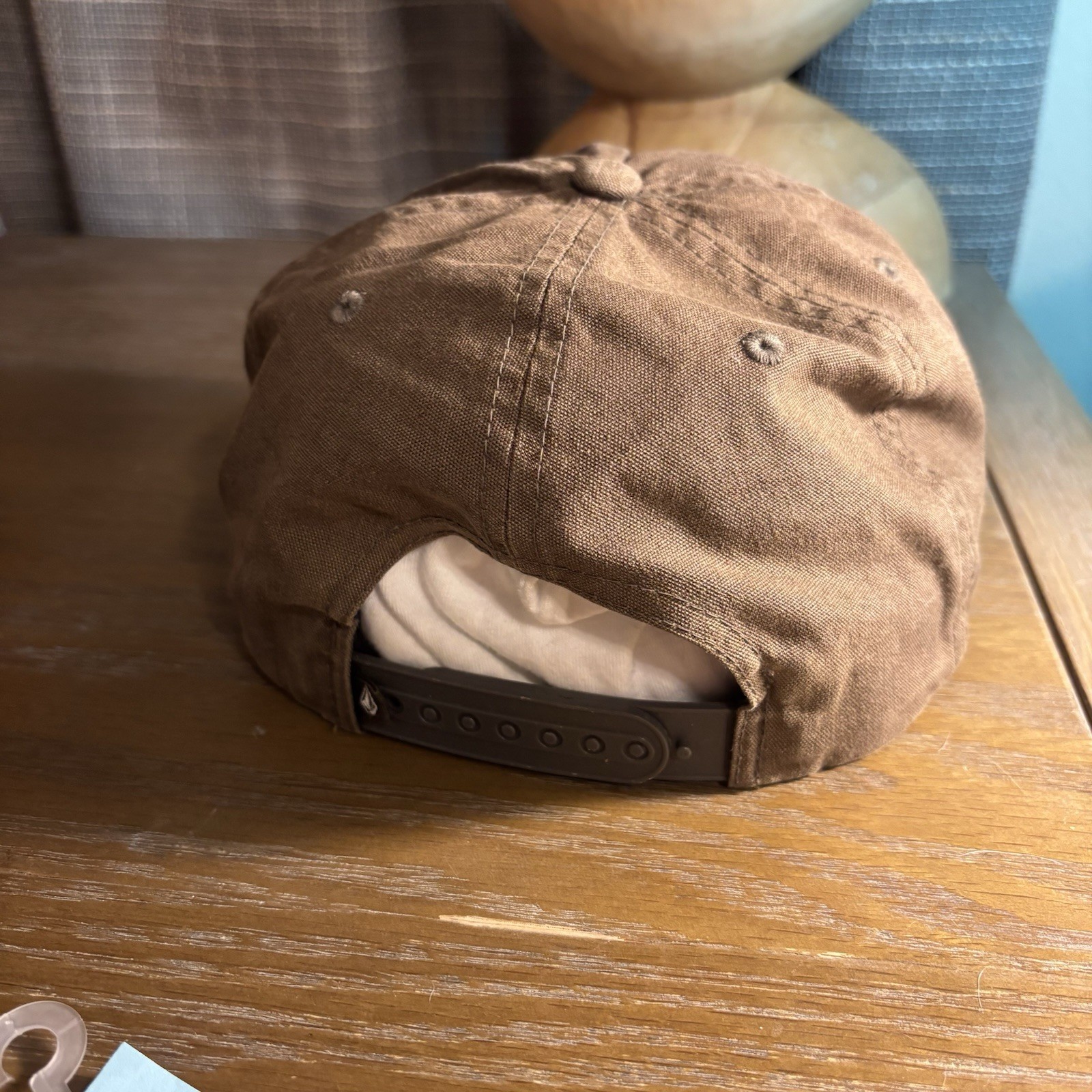 Volcom Brown Solid Men’s Adjustable Baseball Cap Hat One Size