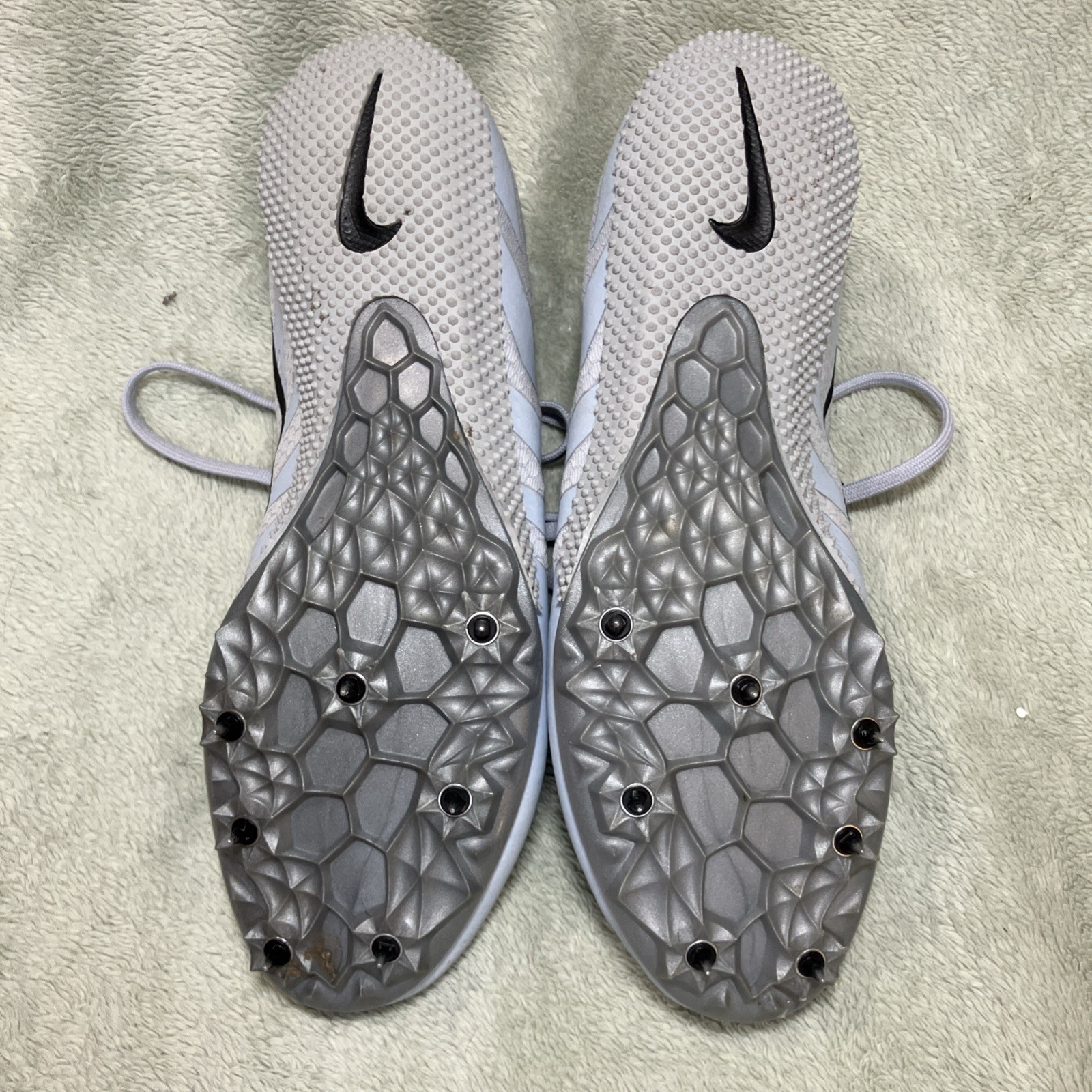 Nike Zoom Rival S Running Spikes Blue/gray Woman’s Size 9.5