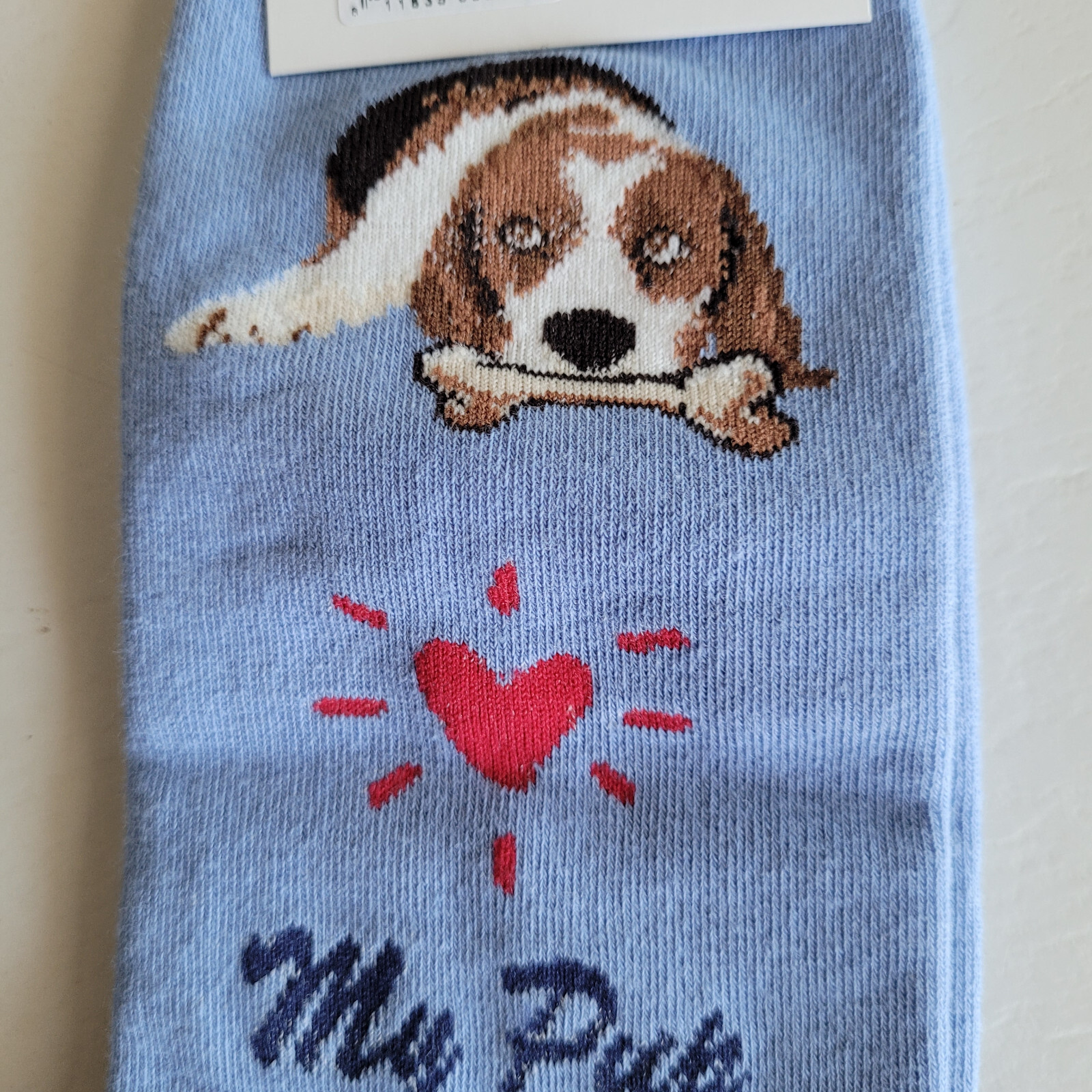 Beagle Dog Socks Fun Novelty Dress Casual Unisex SOX FineFit One Size Puppy Pet