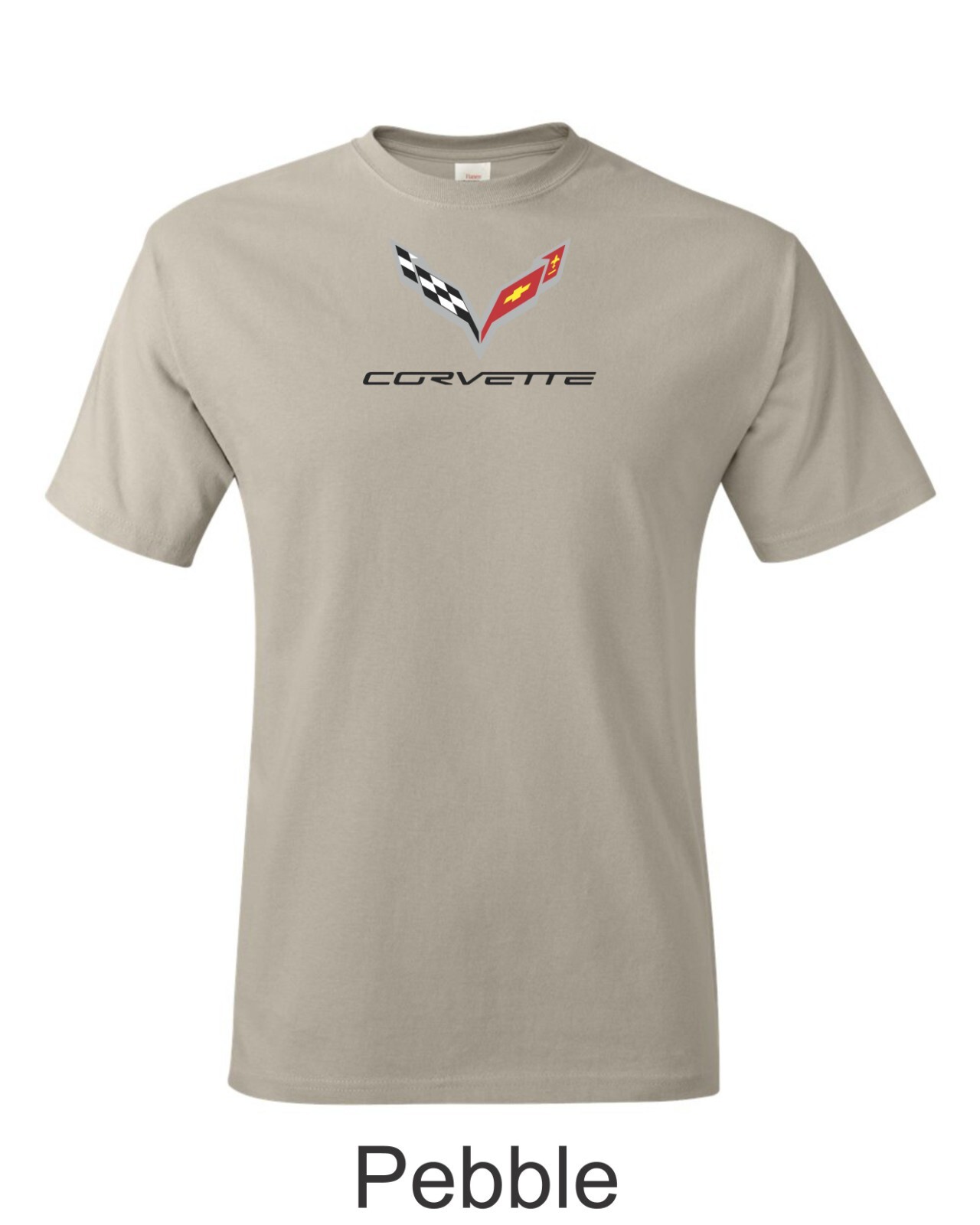 Corvette C7 Color Emblem Printed on Men’s Shirt. FREE SHIPPING !!!