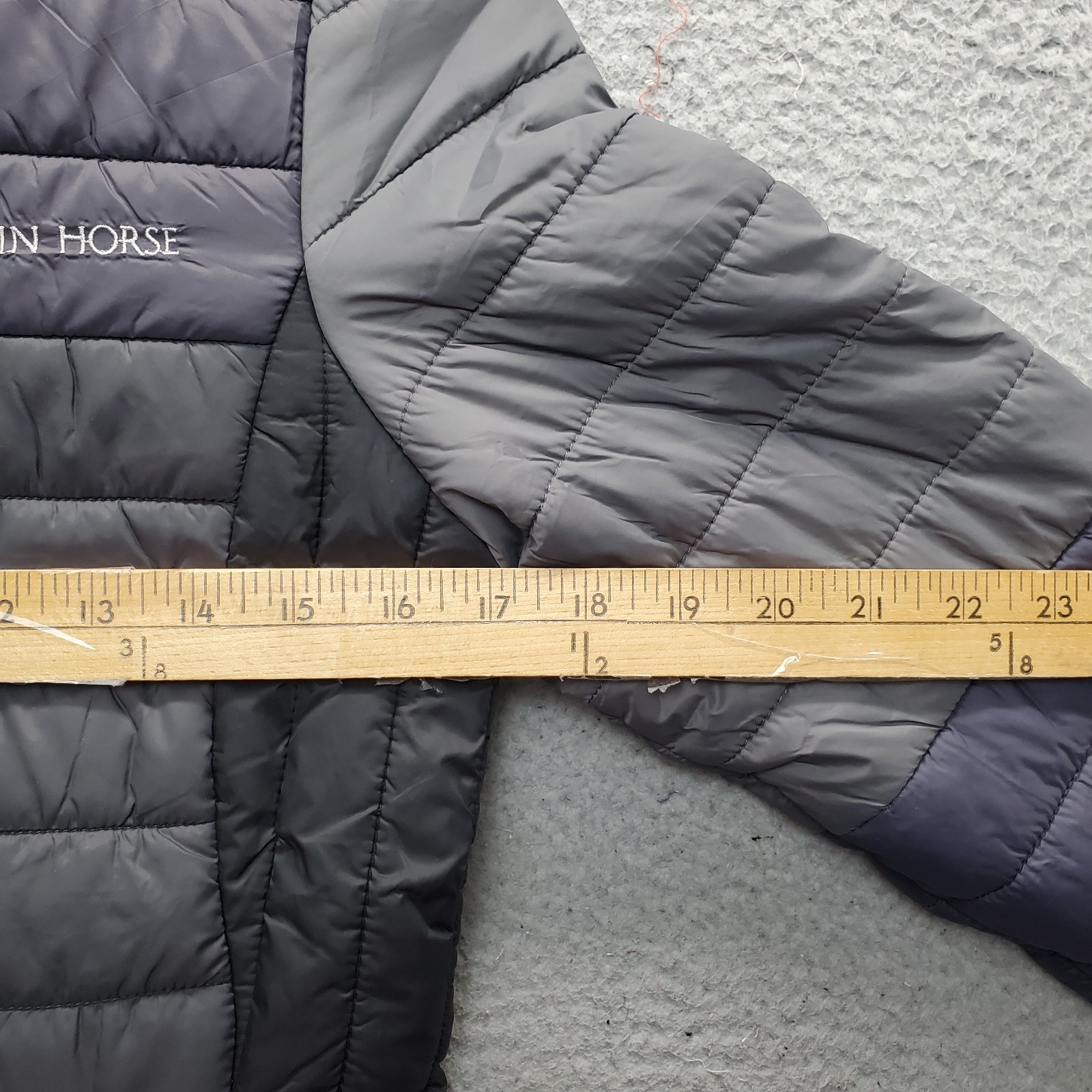 Mountain Horse Puffer Jacket Women Small Multi Quilted Hooded Long Sleeve Zip-Up
